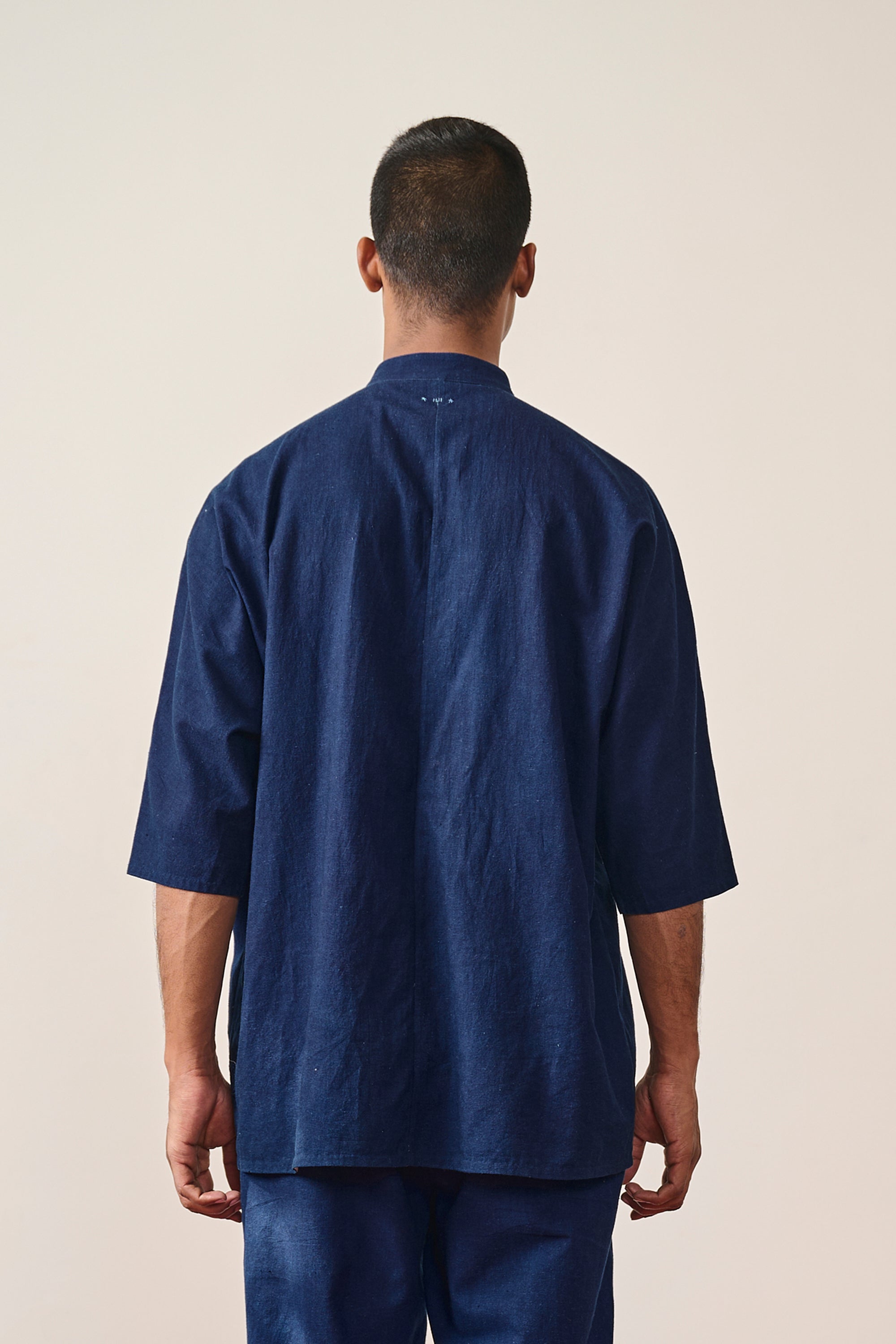 COTTON KIMONO HALF SLEEVE SHIRT