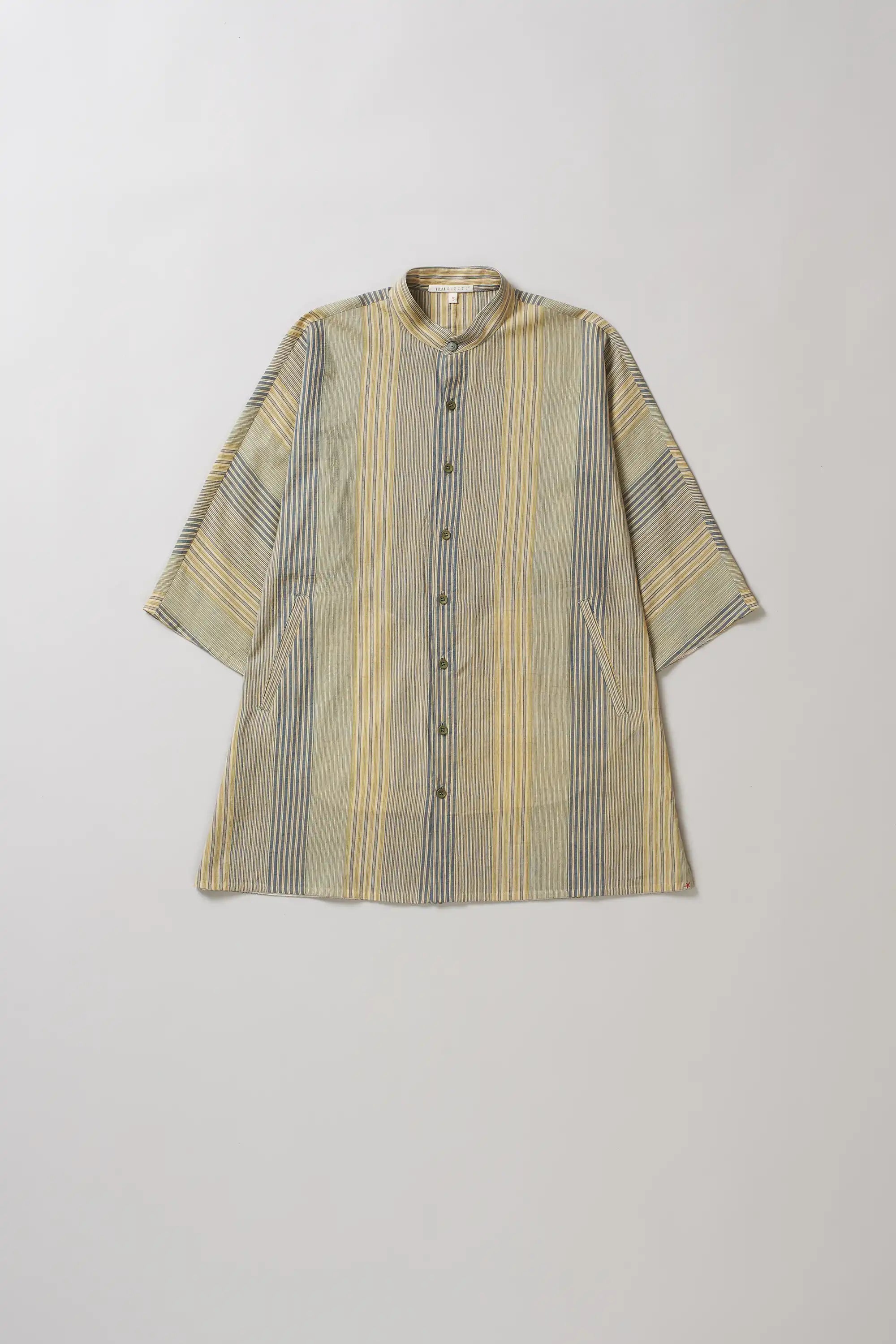 Striped shirt on a light grey background