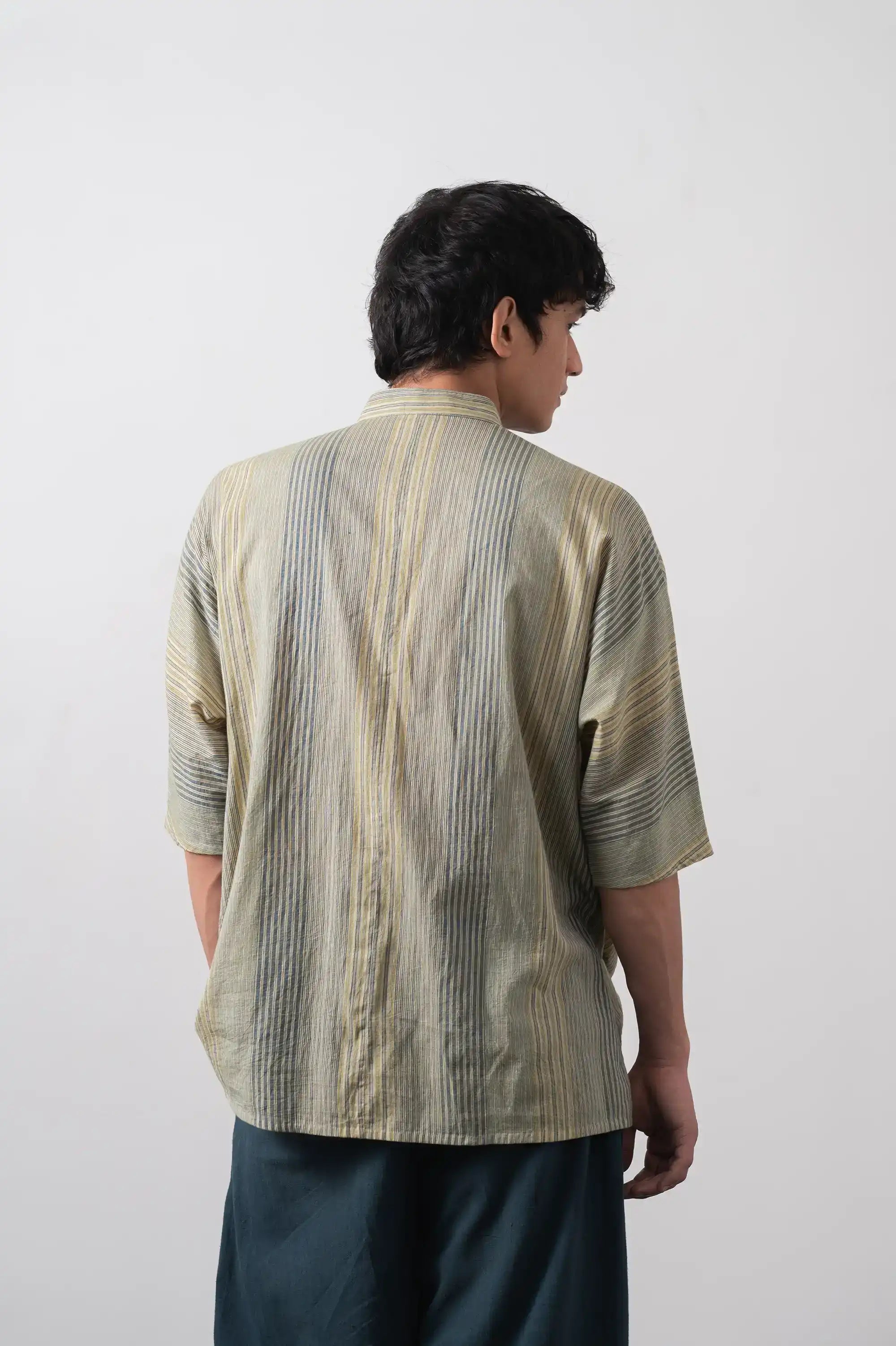Mul Cotton Macca Shirt in Flaxen Yellow