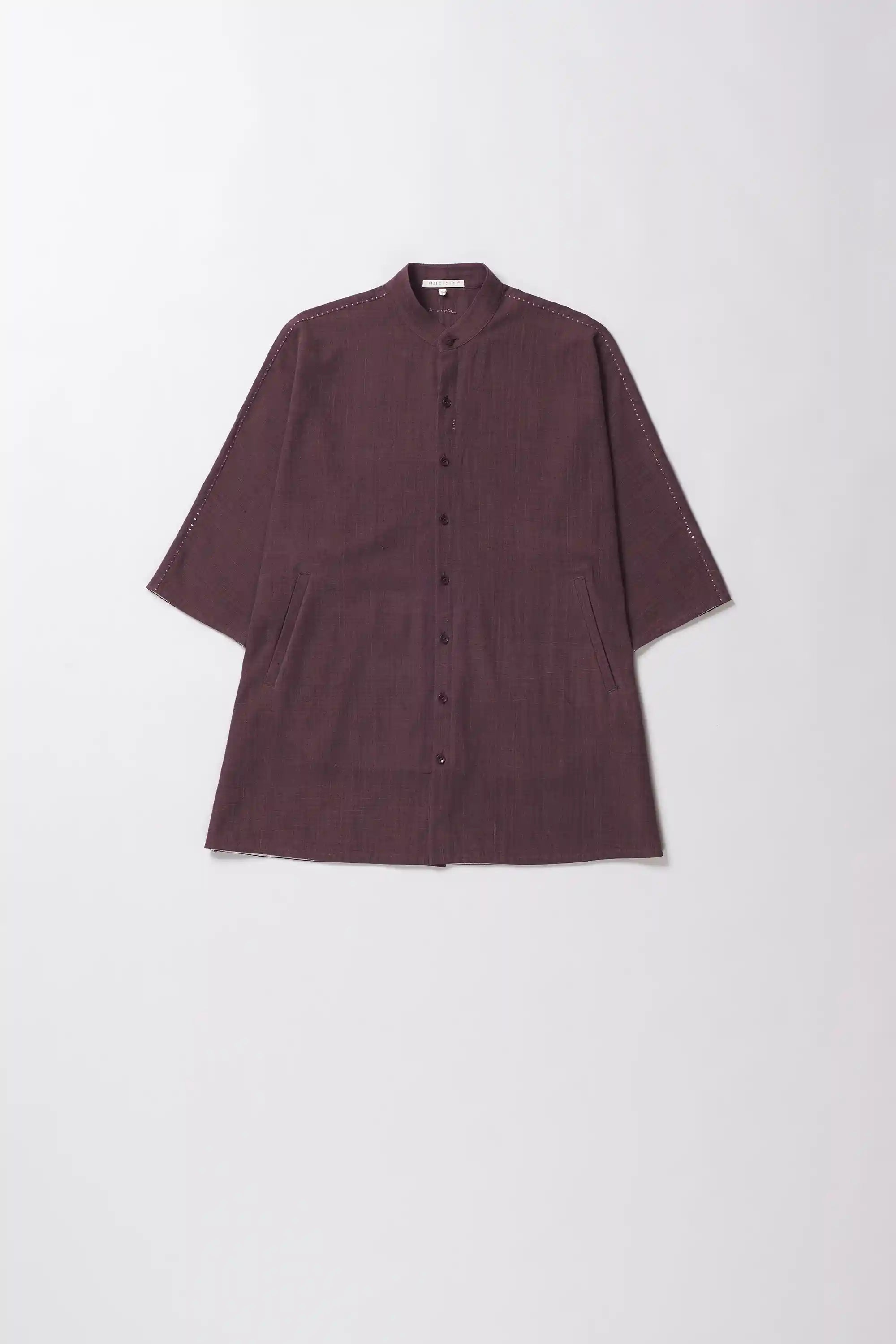 Macca Shirt in Purple Red