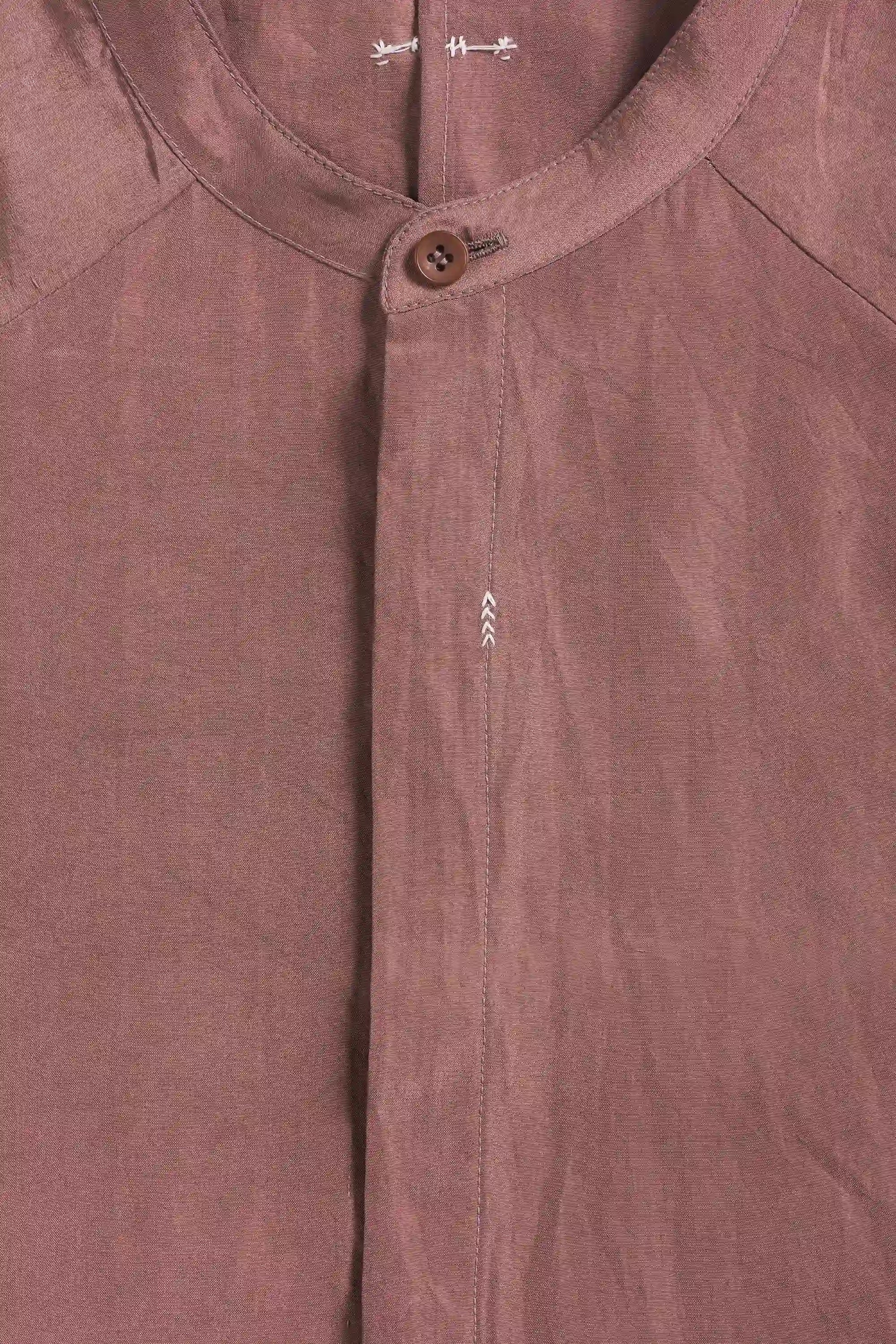 Old Rose Flared Shift Dress