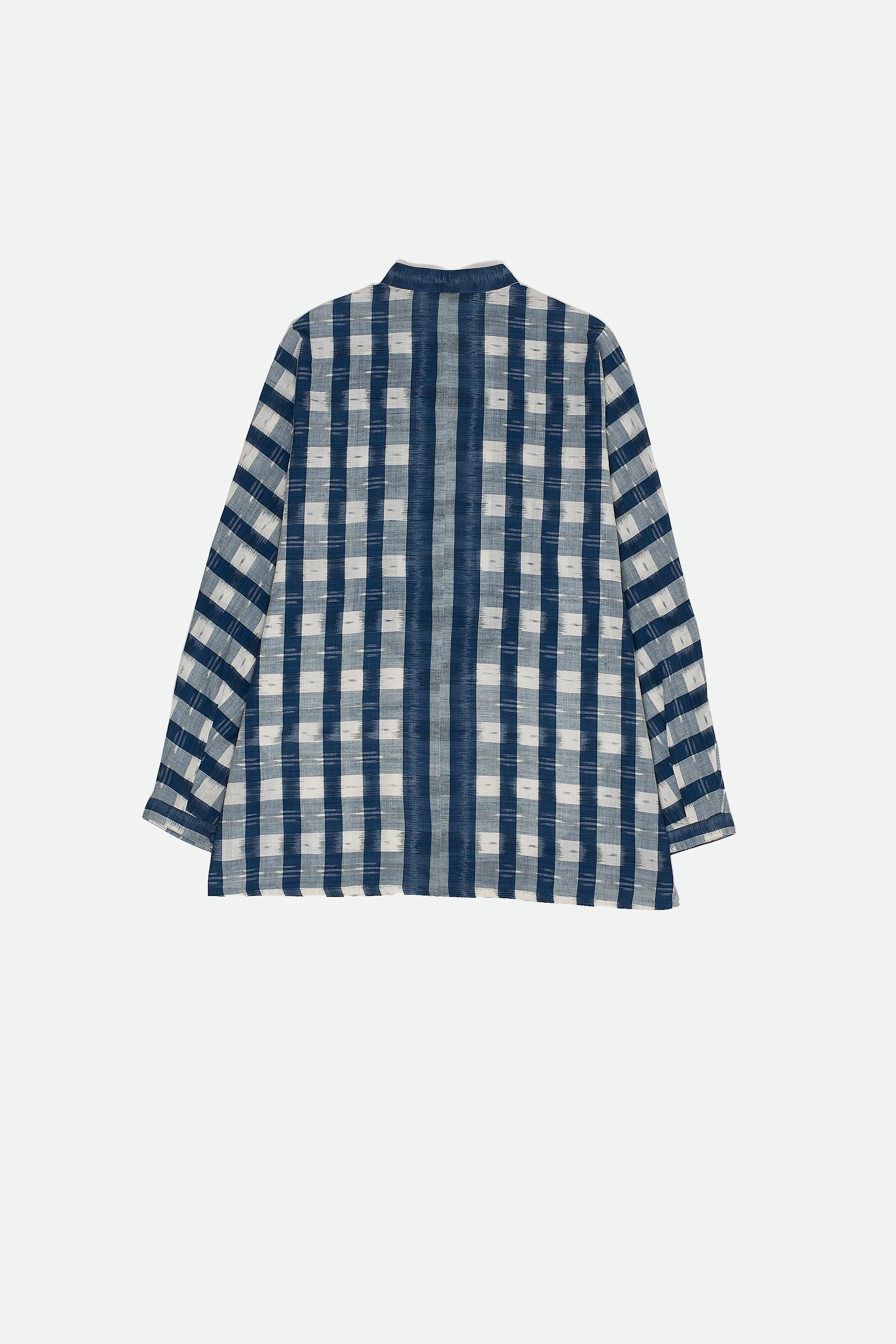 MEDIUM INDIGO STRIPES COTTON SHIRT
