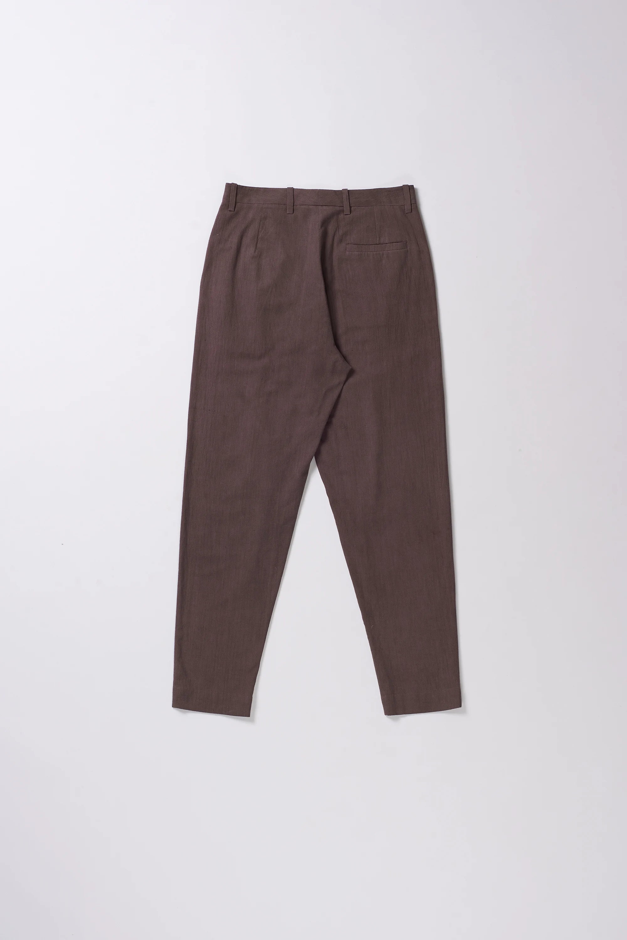 Burnt Umber Cotton Trousers