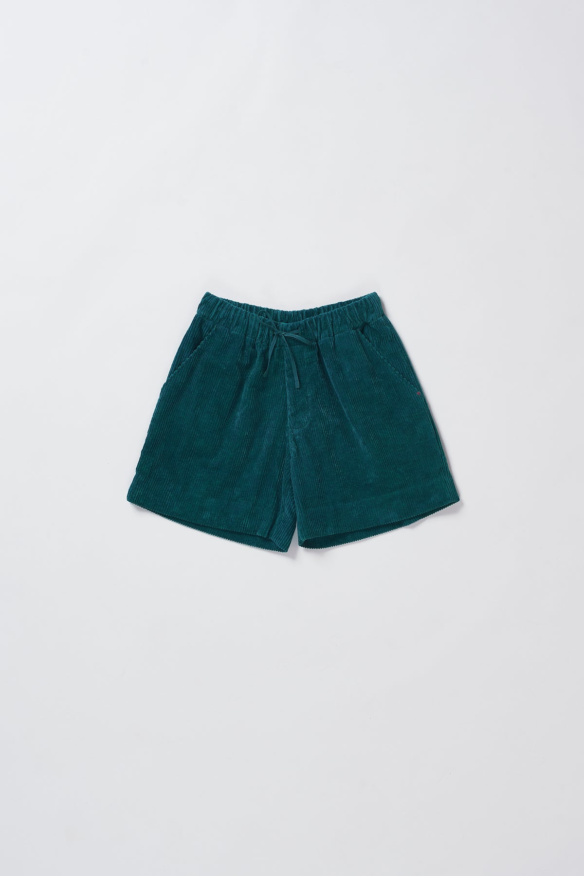 Bottle Green Unisex Corduroy Shorts