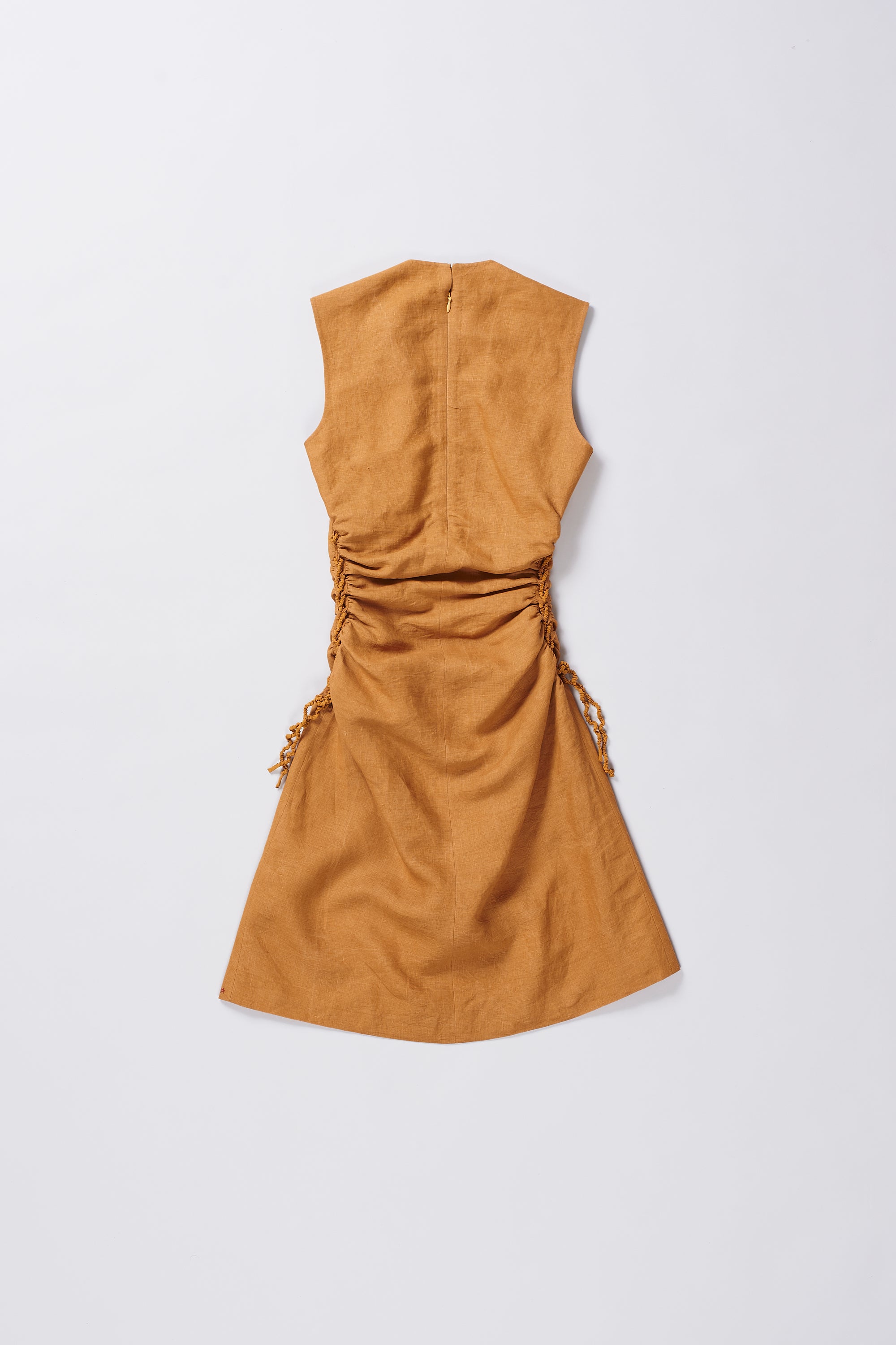 LINEN SIDE TIE UP DRESS