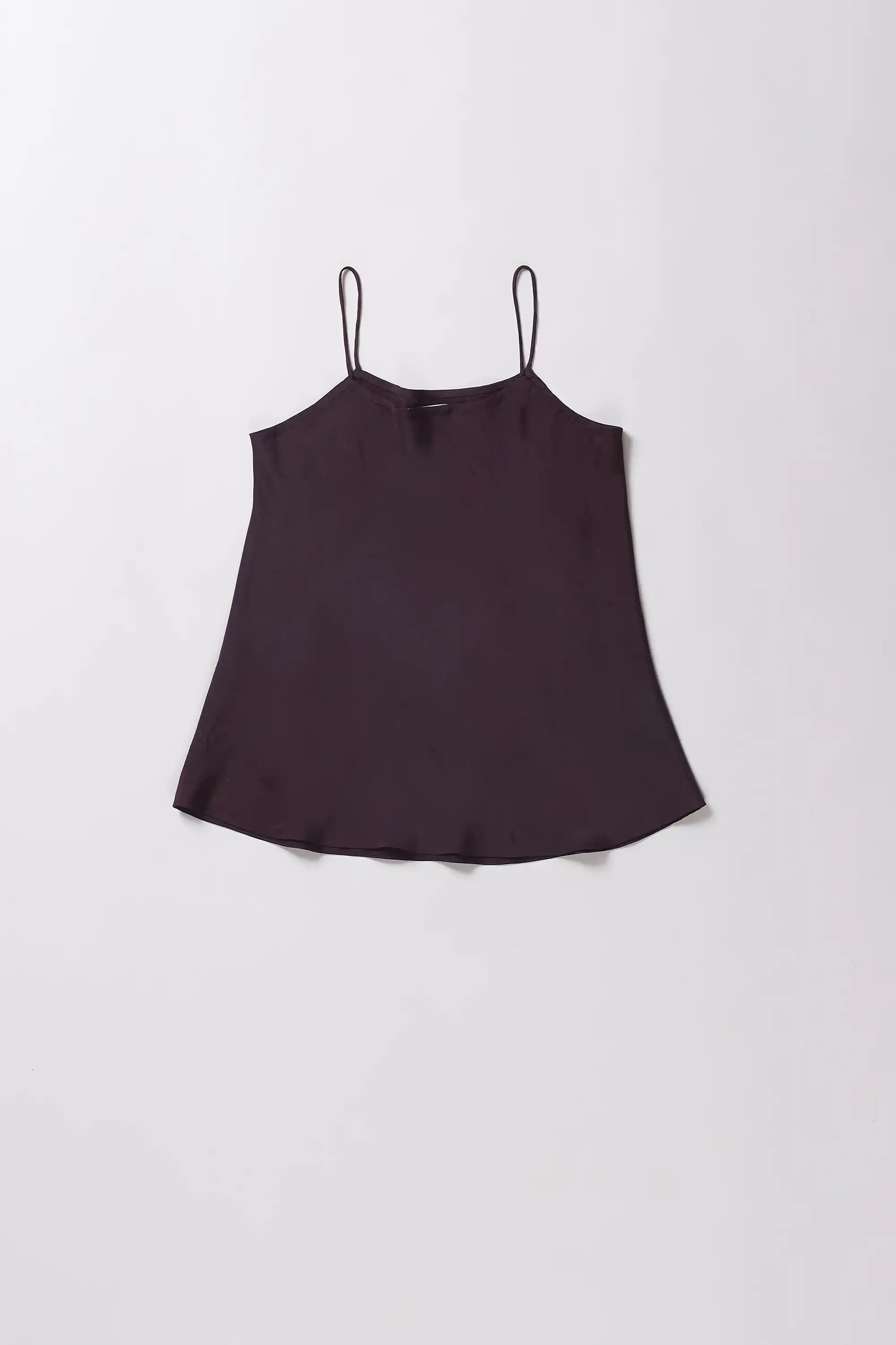 Purple red silk top