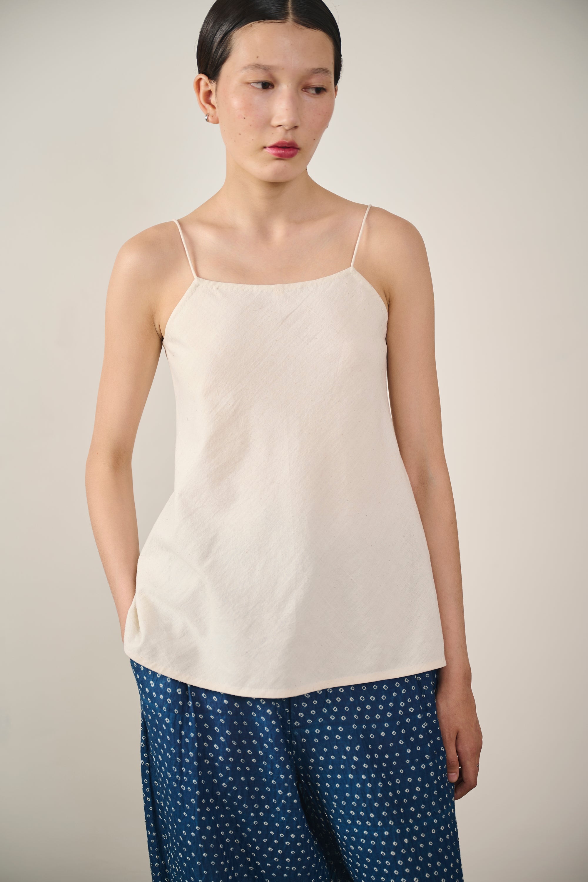 ECRU STRAPPY TOP