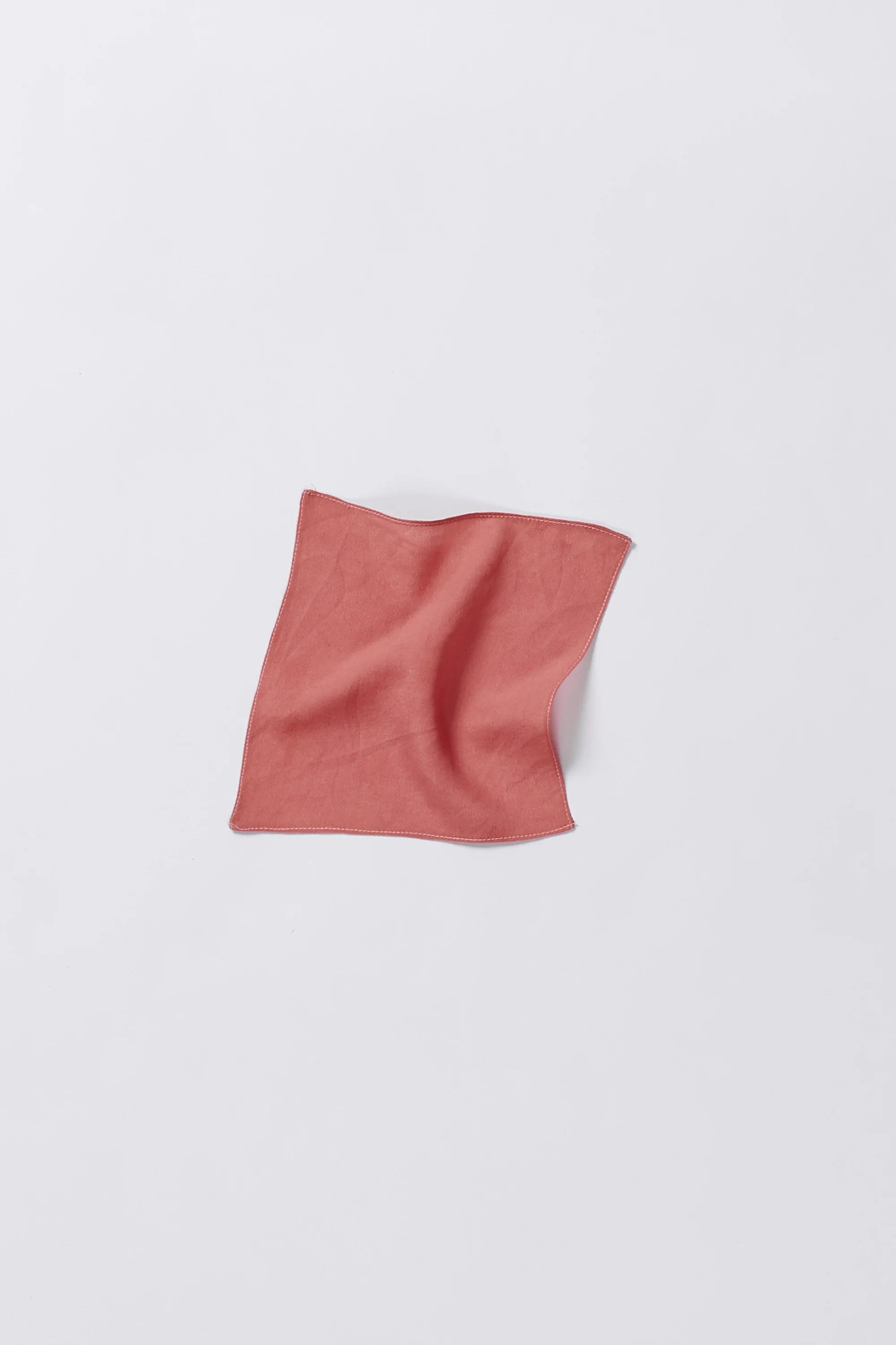 Chalk Pink Crepe Silk Pocket Square
