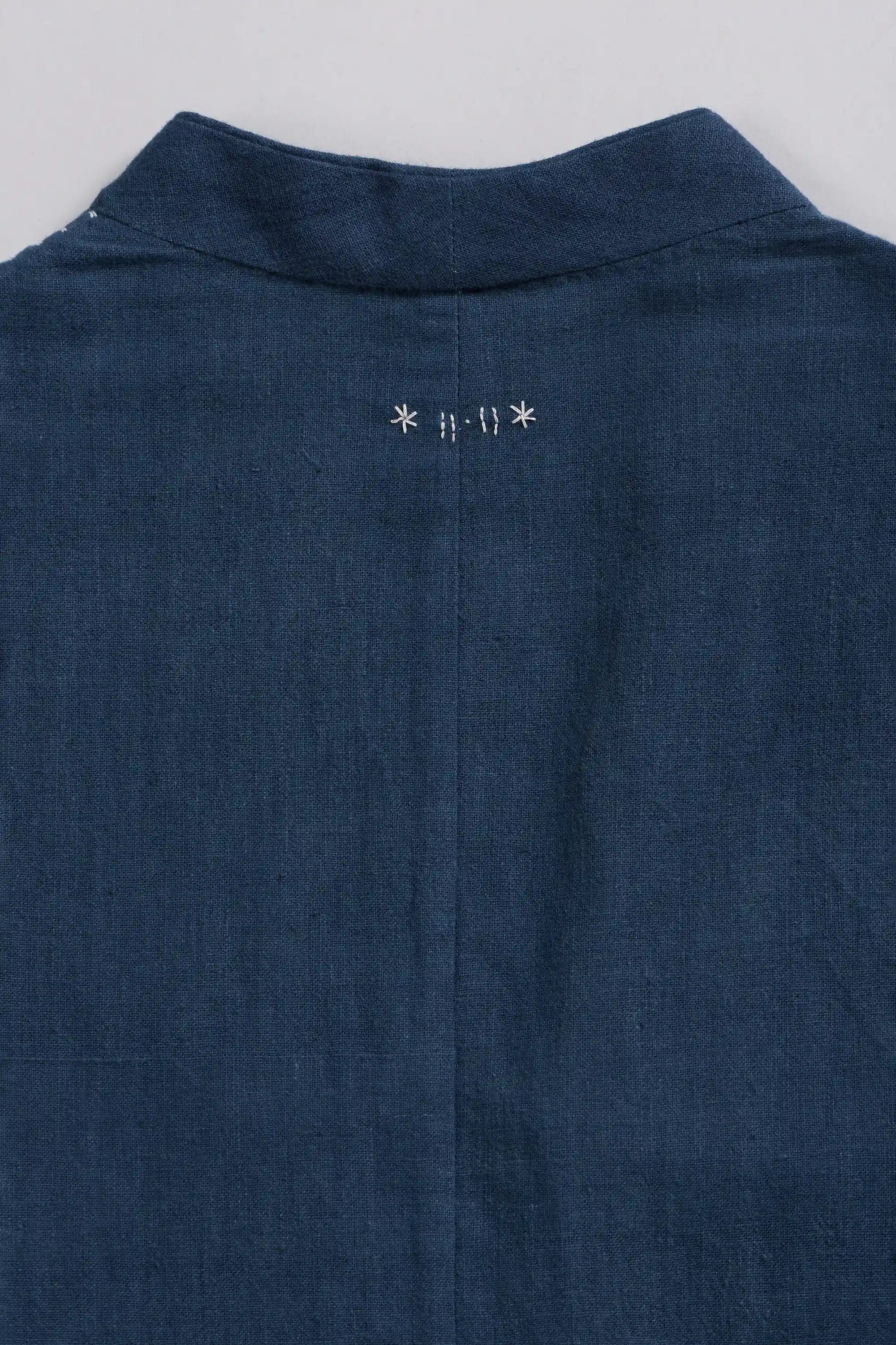 Fabric closeup with hand details