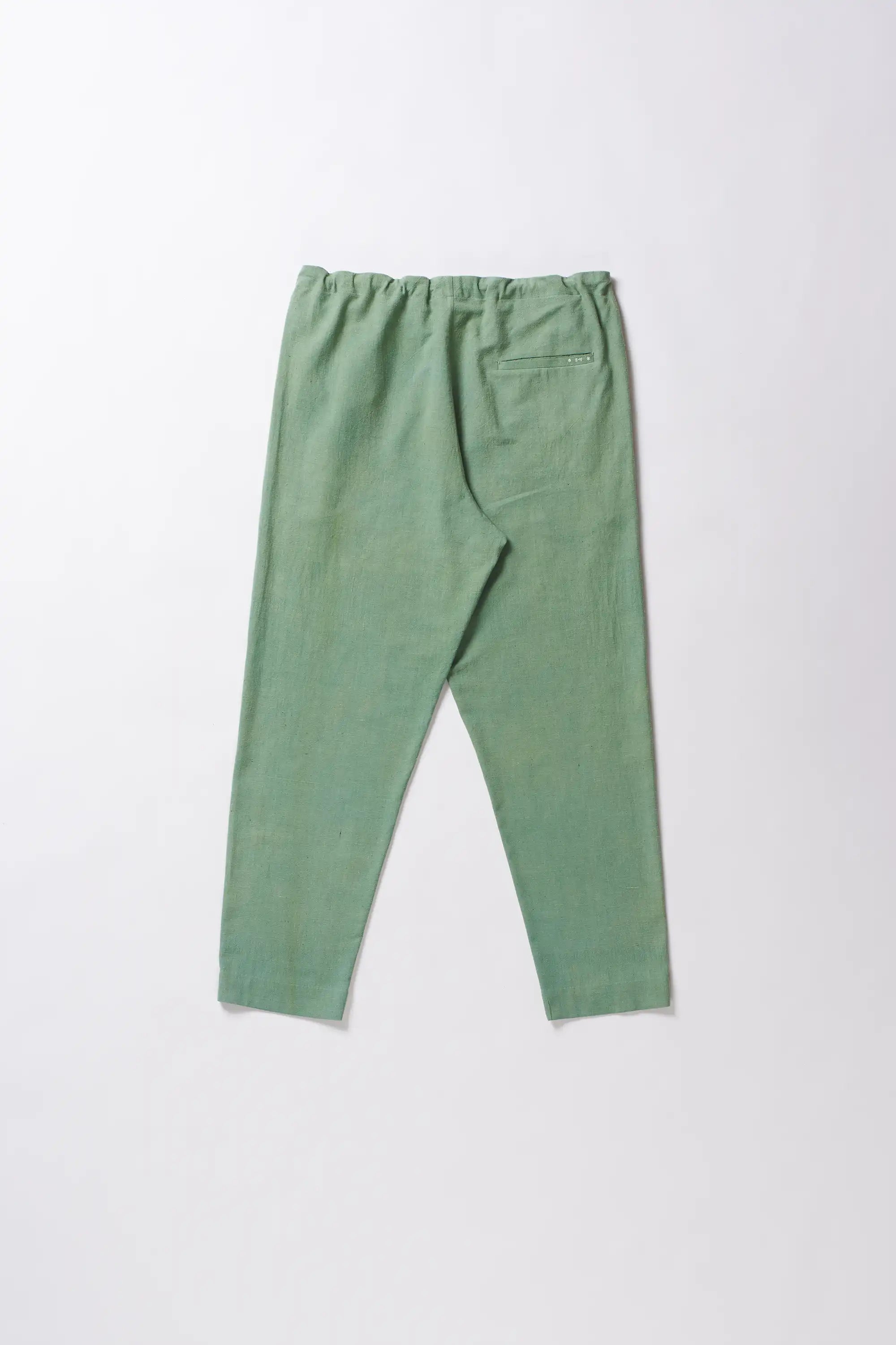 Turf green tapered trouser
