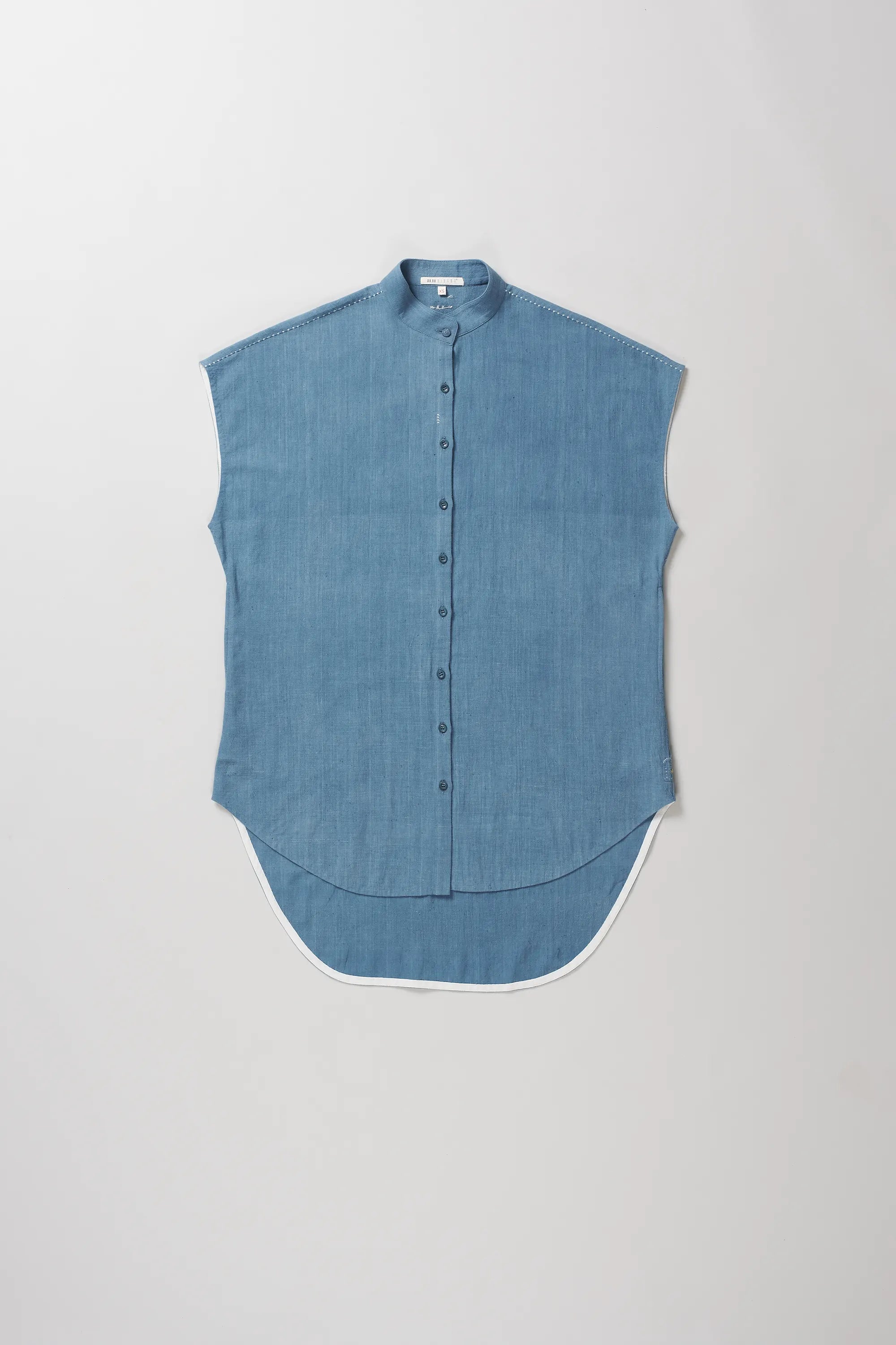 Stryna Relaxed Shirt in Powder Blue