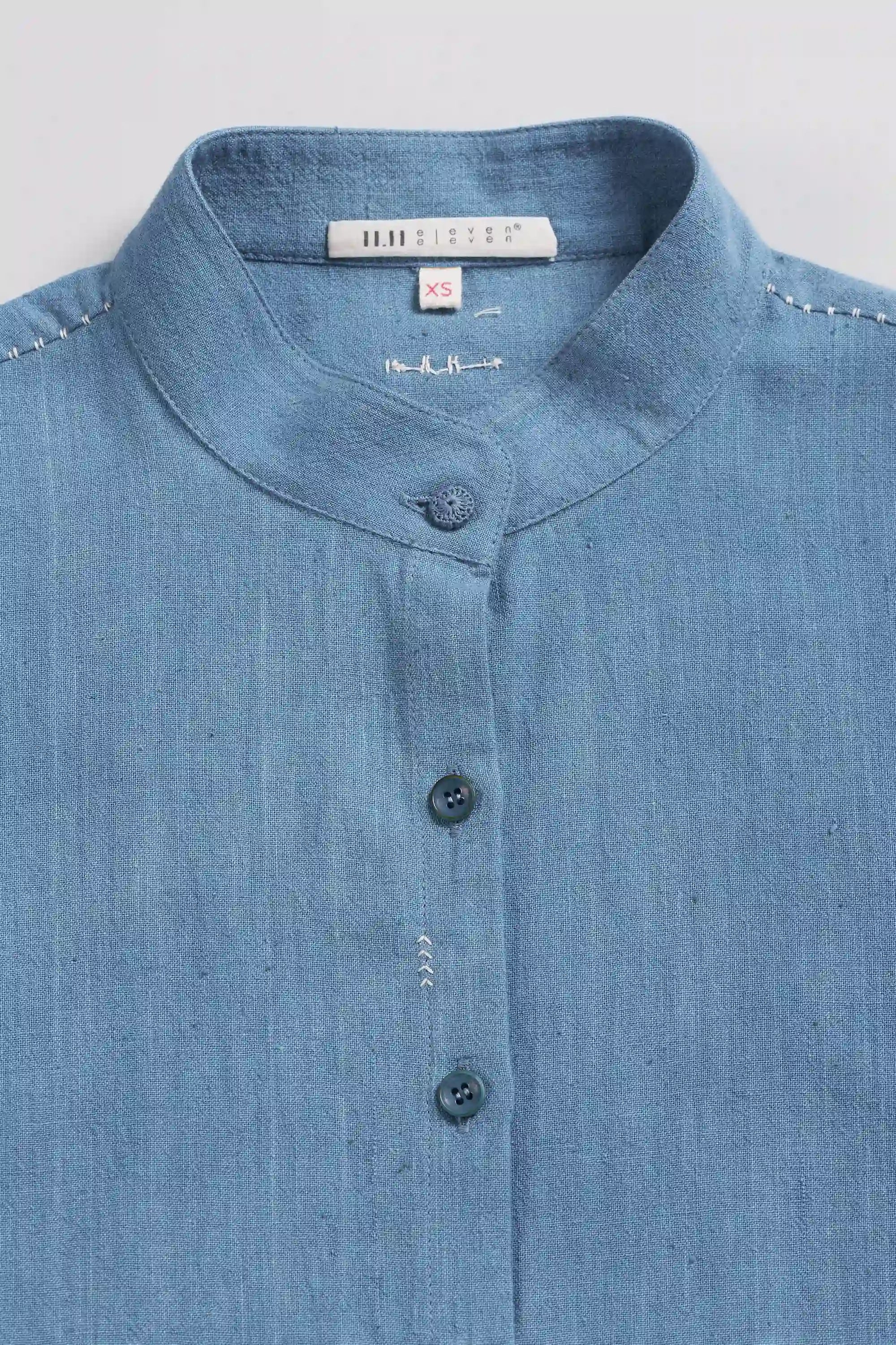 Stryna Relaxed Shirt in Powder Blue