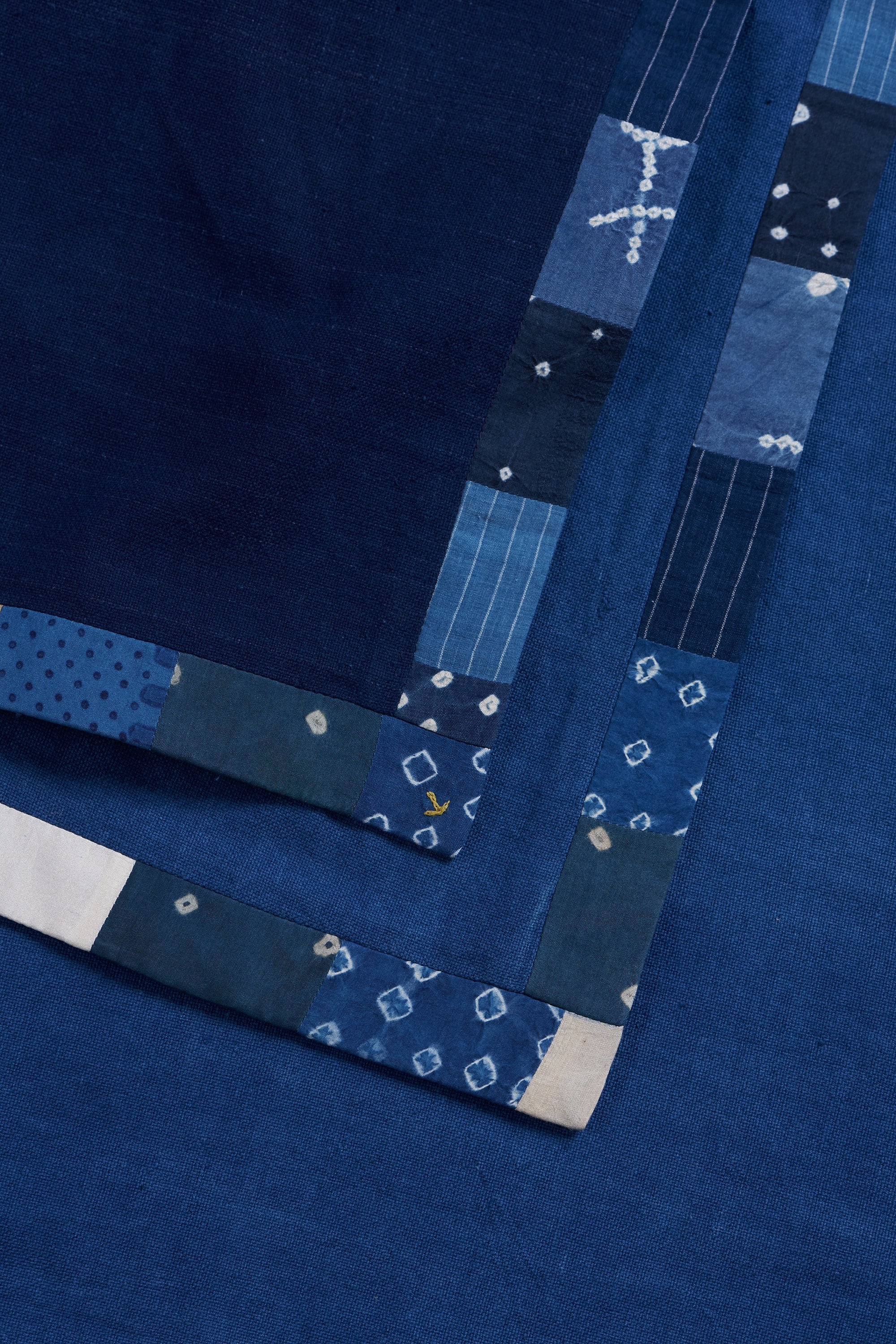 Medium Indigo Table Cloth With Kantha