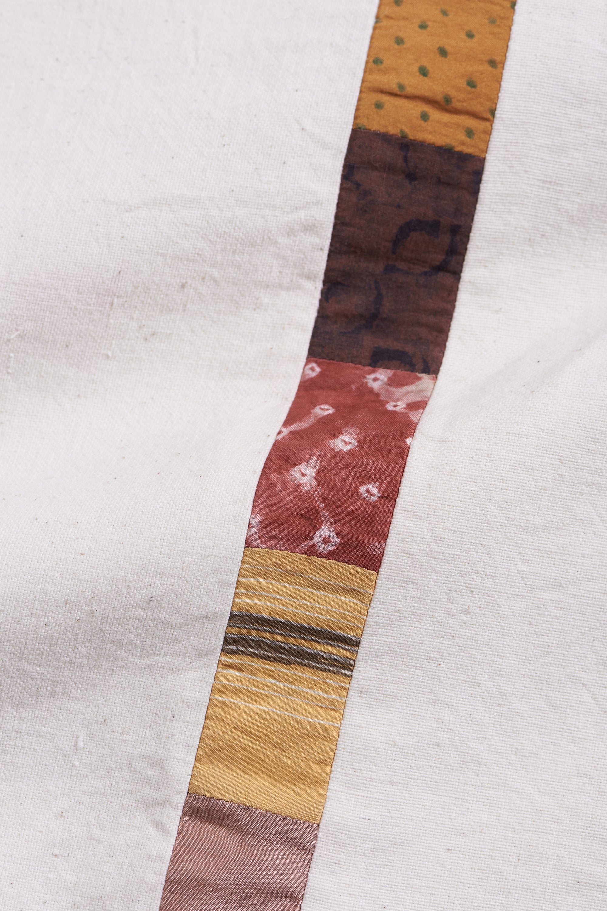 Ecru Table Cloth with Kantha