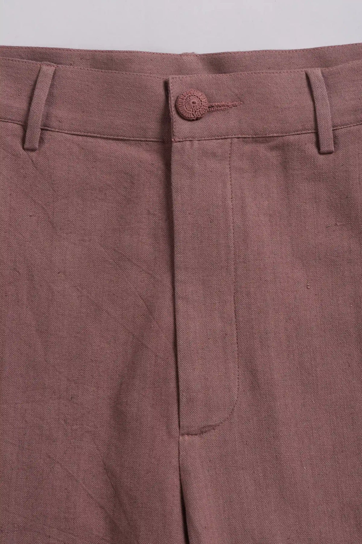 Wide Leg Trousers in Dusky Mauve