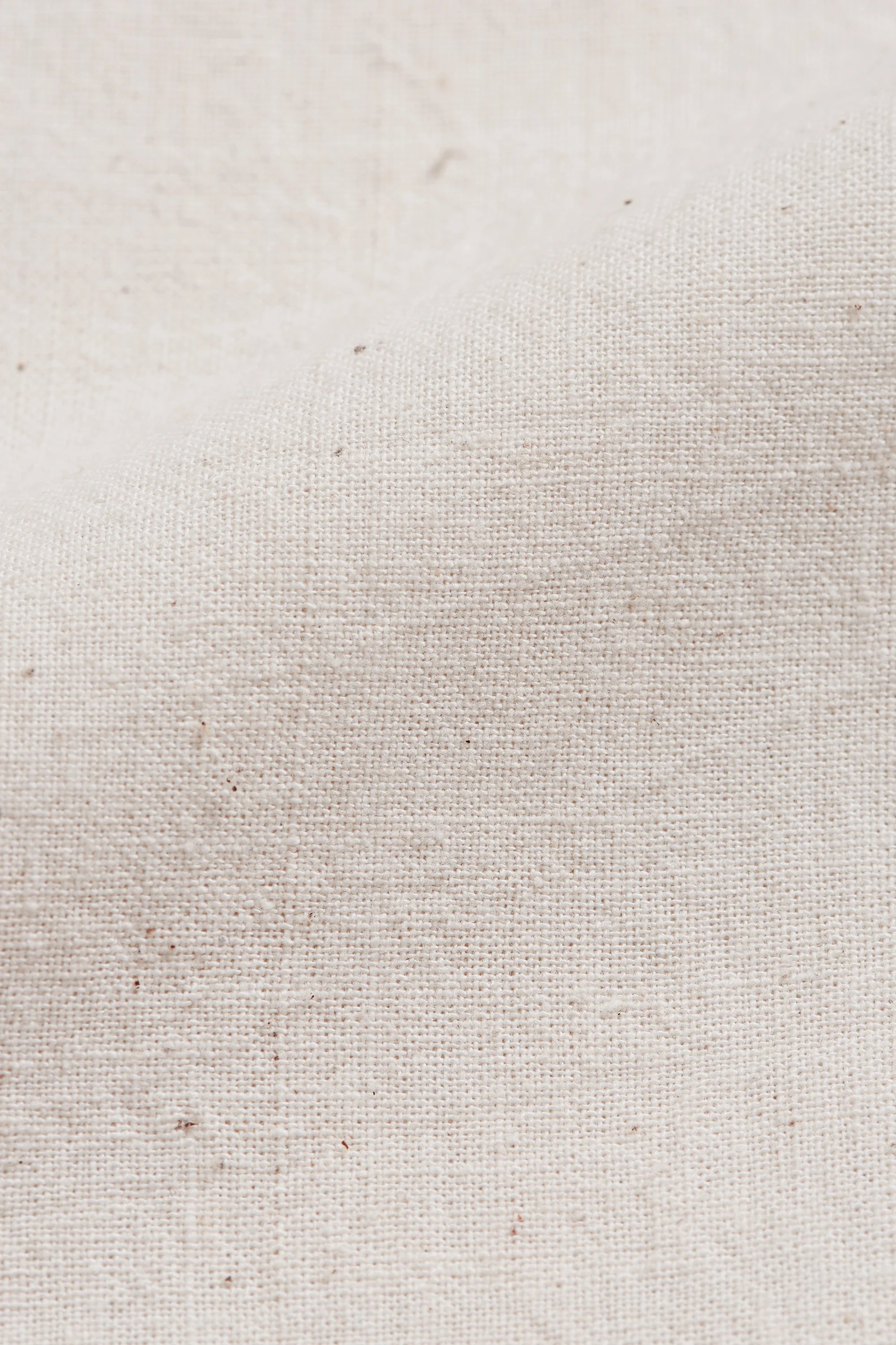 Ecru Cotton Pleated Trousers