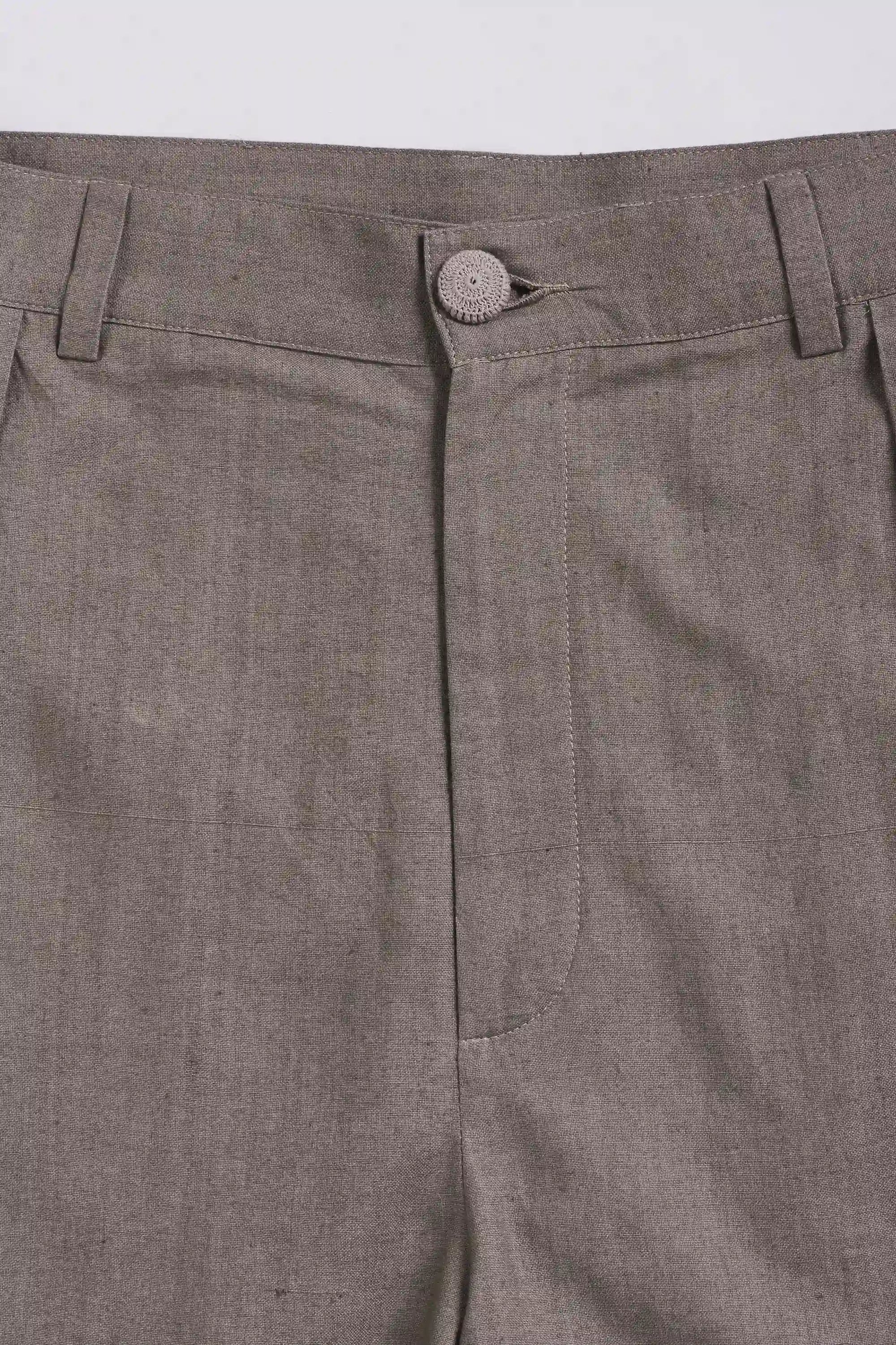 Ash Grey Relaxed Shorts