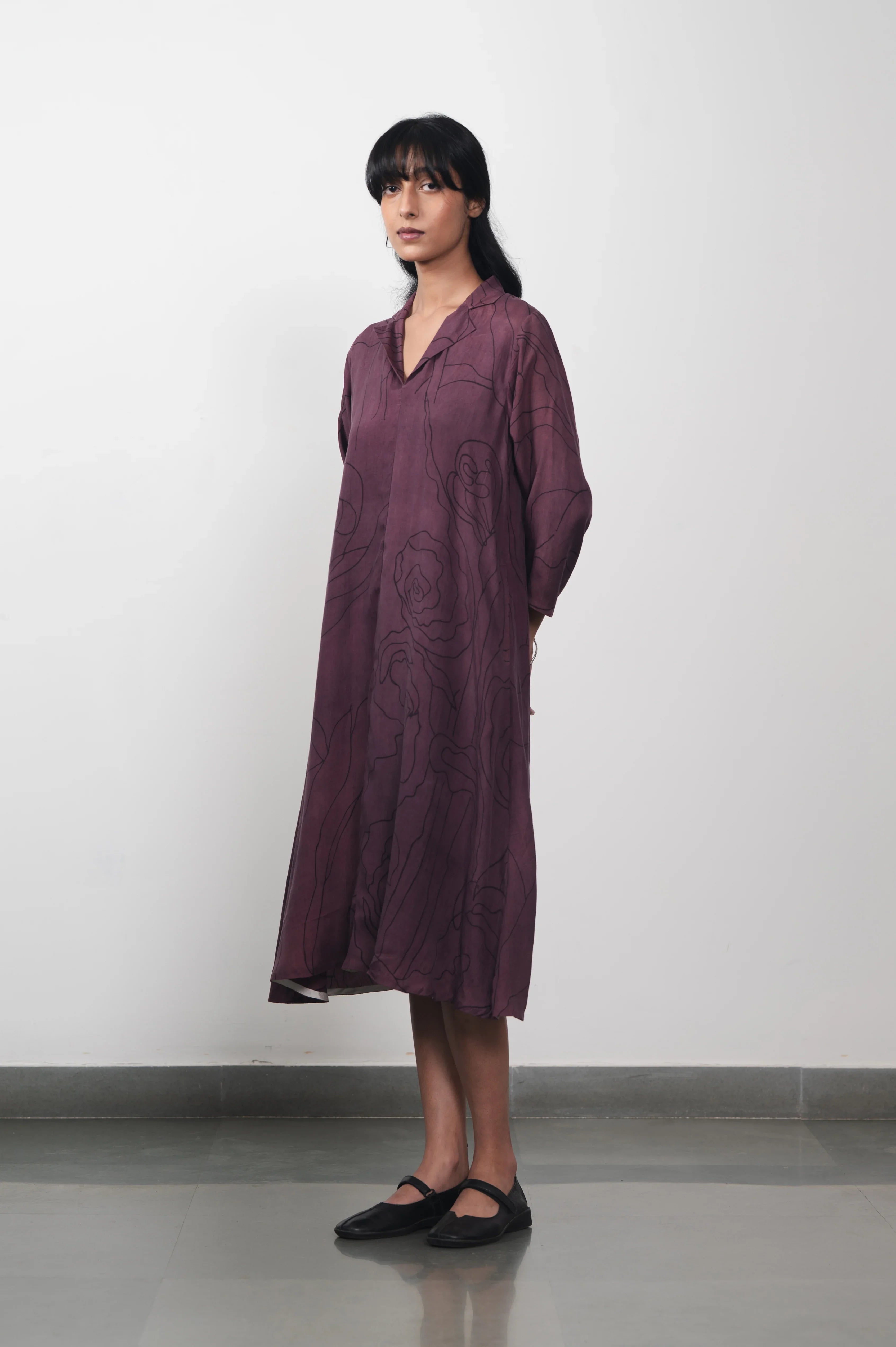 Hand Painted Silk Dress