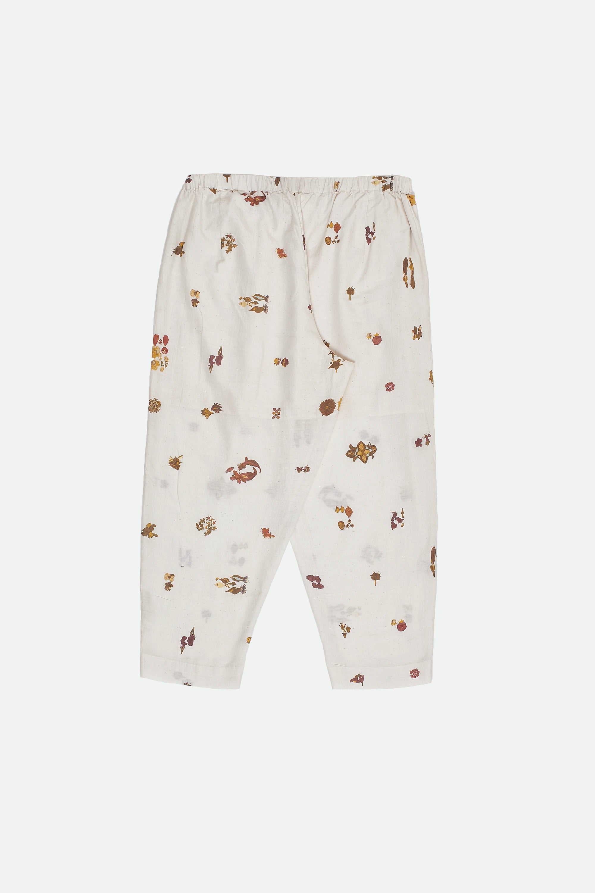 ECRU SCREEN PRINT WOMEN TROUSER