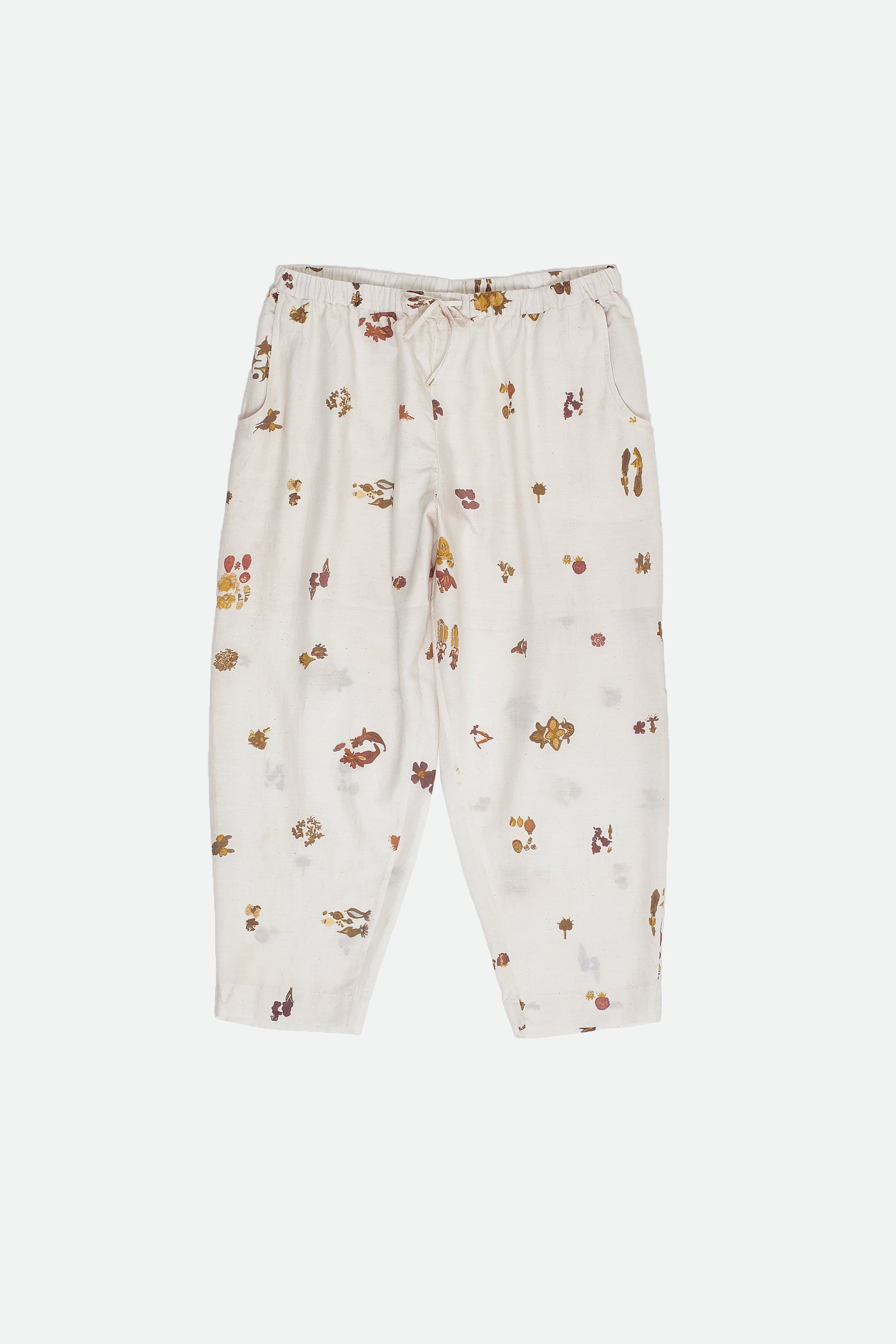 ECRU SCREEN PRINT WOMEN TROUSER