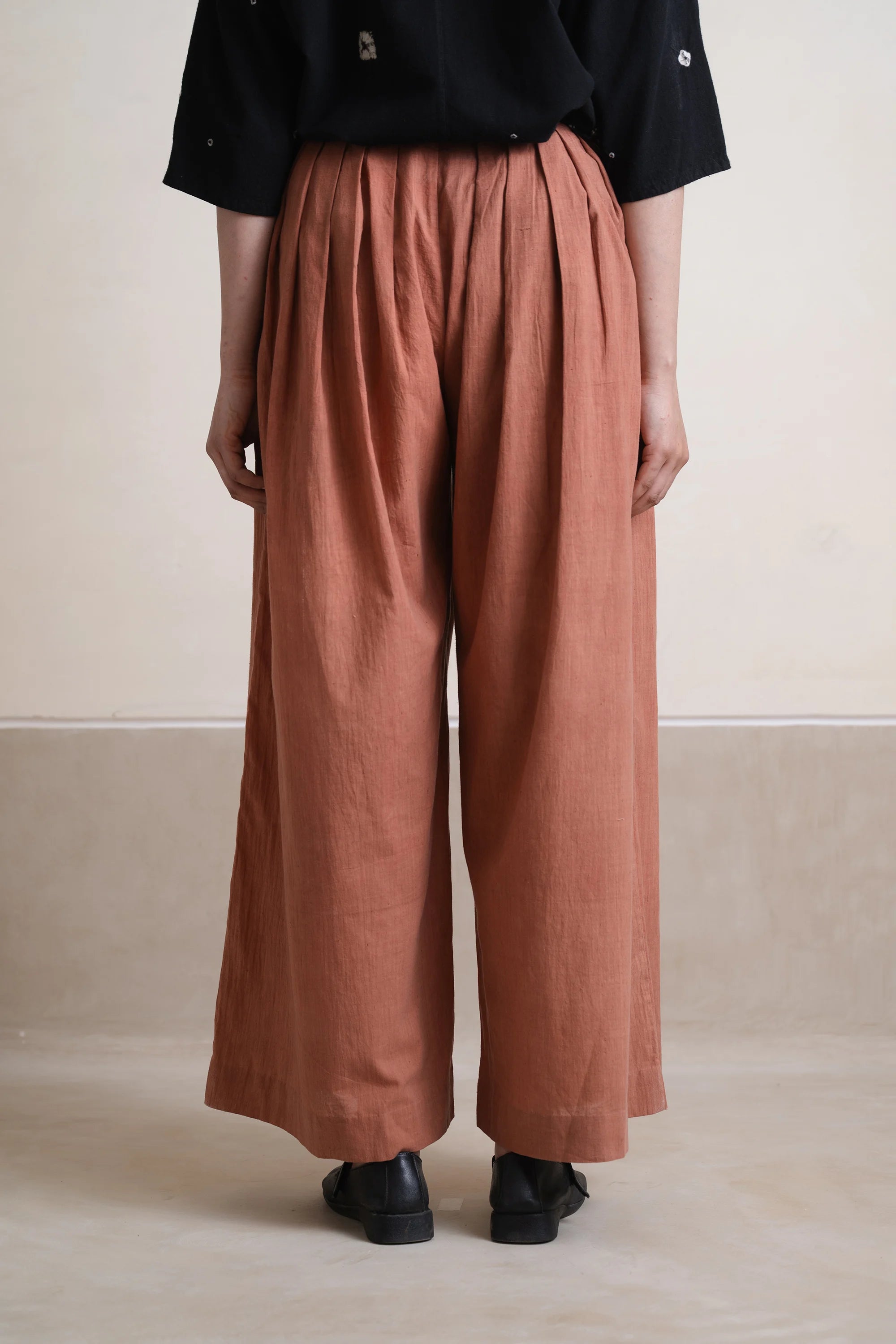 Orange Rust Relaxed Trousers