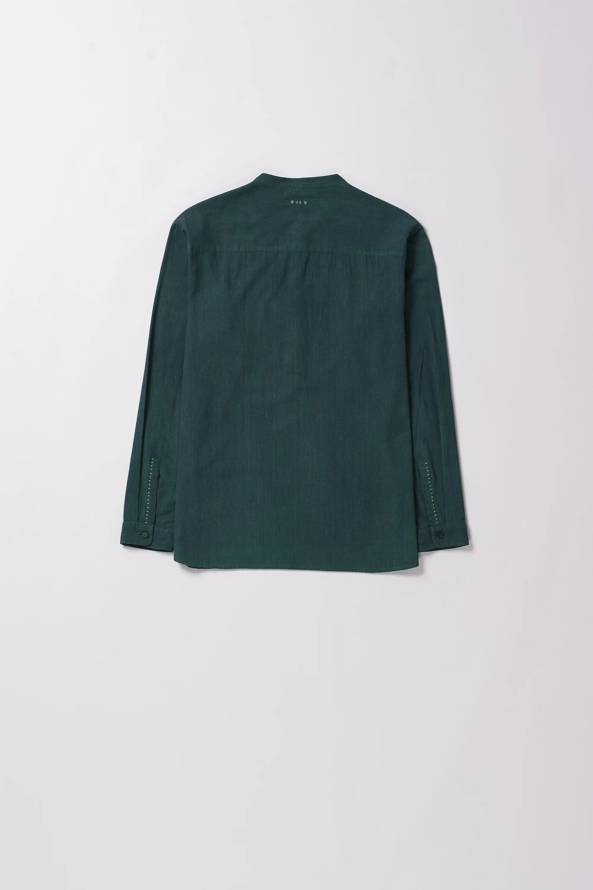 BOTTLE GREEN SHIRT WITH PATCH POCKET