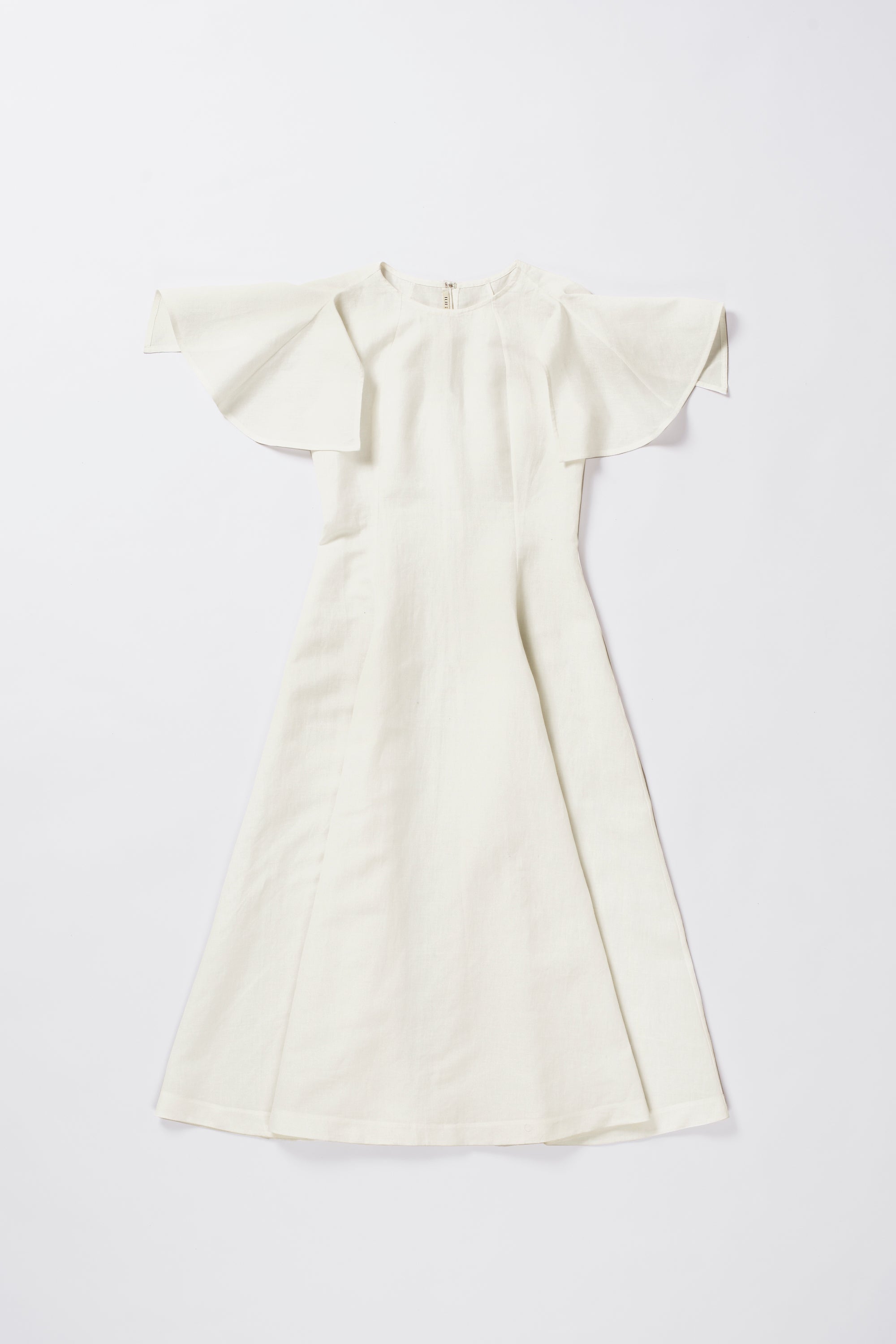 FLARED SLEEVE MIDI DRESS