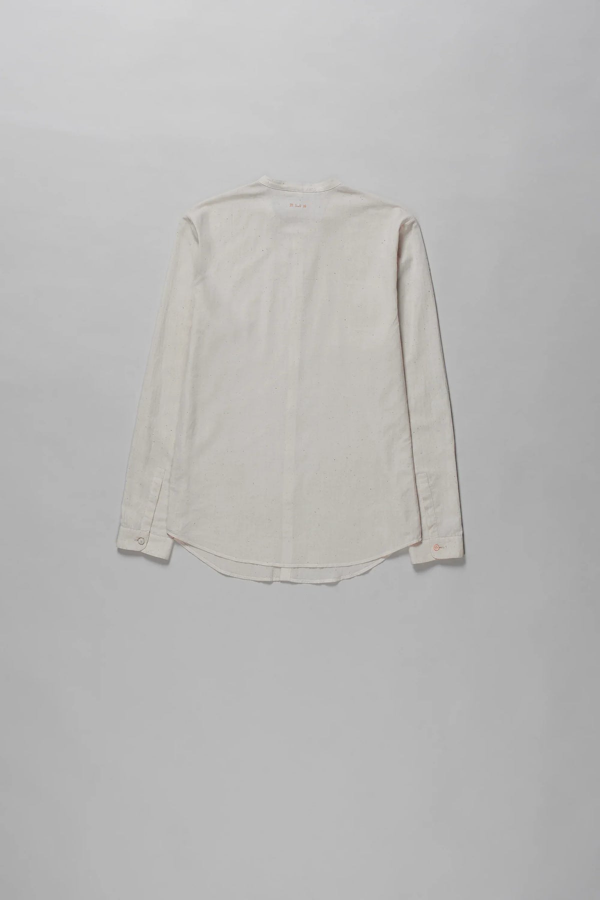 Back image of cotton ecru shirt