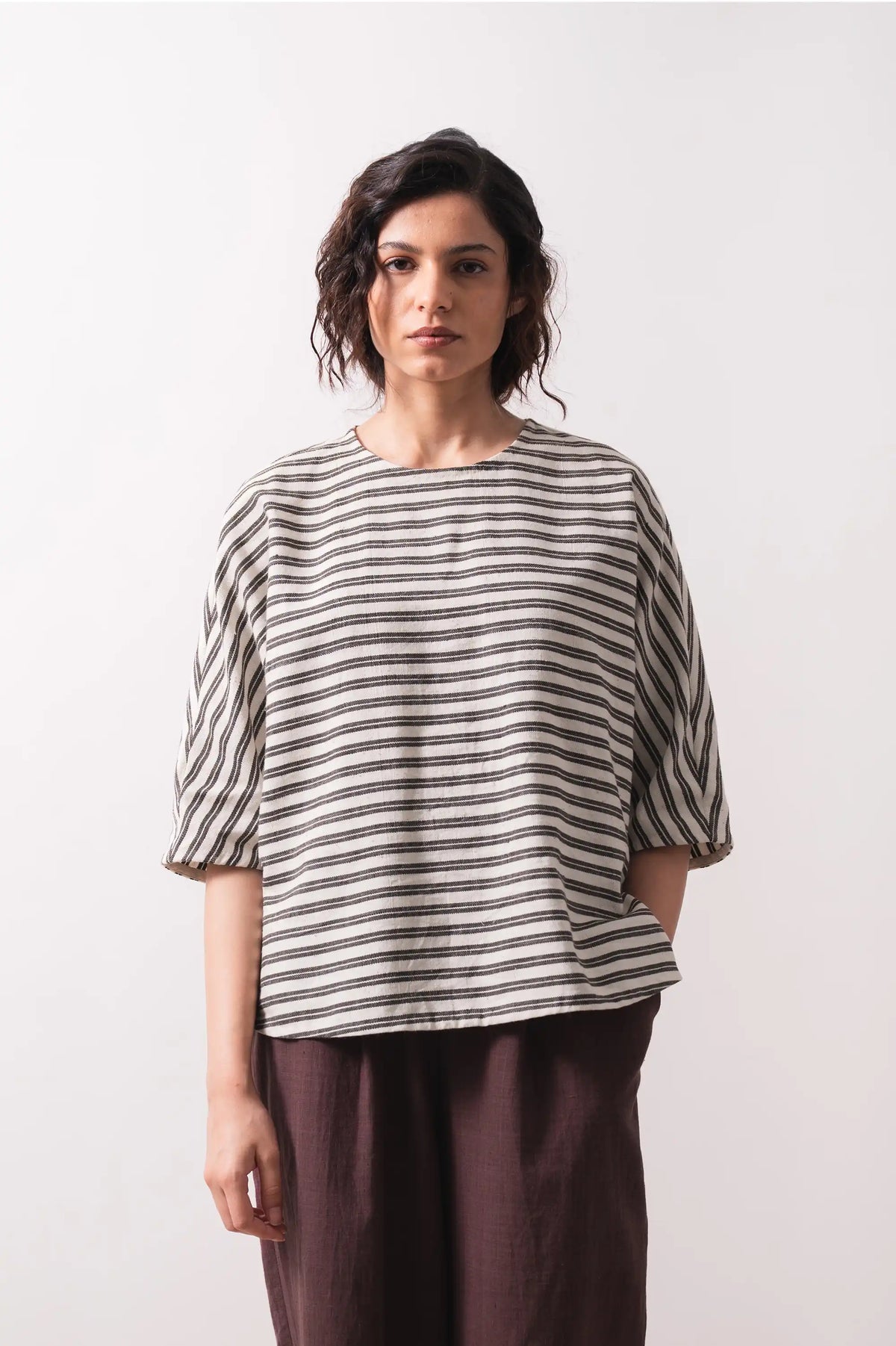 Yarn-Dyed Women's Pullover