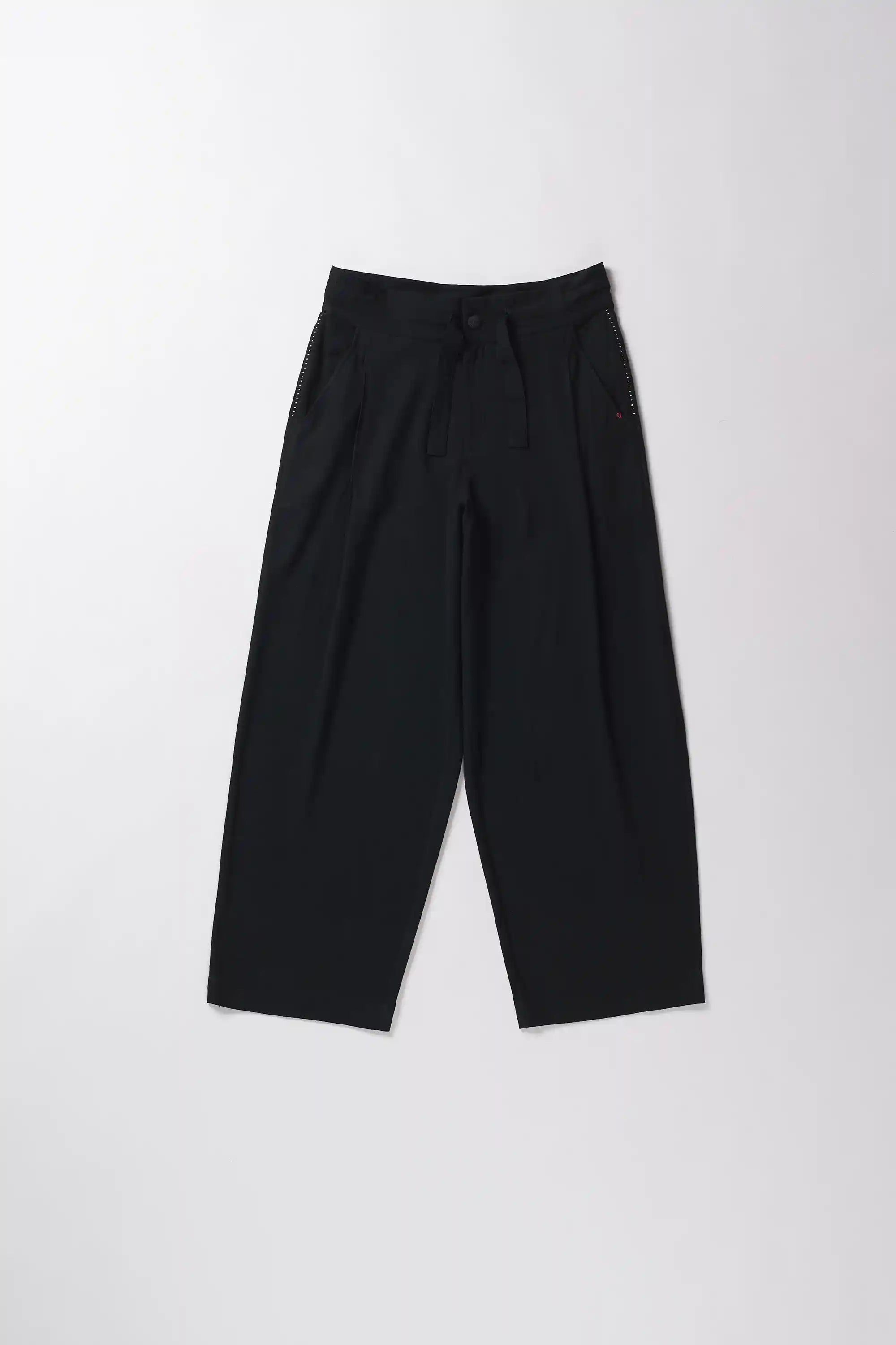 Zed Wide Trousers in Black