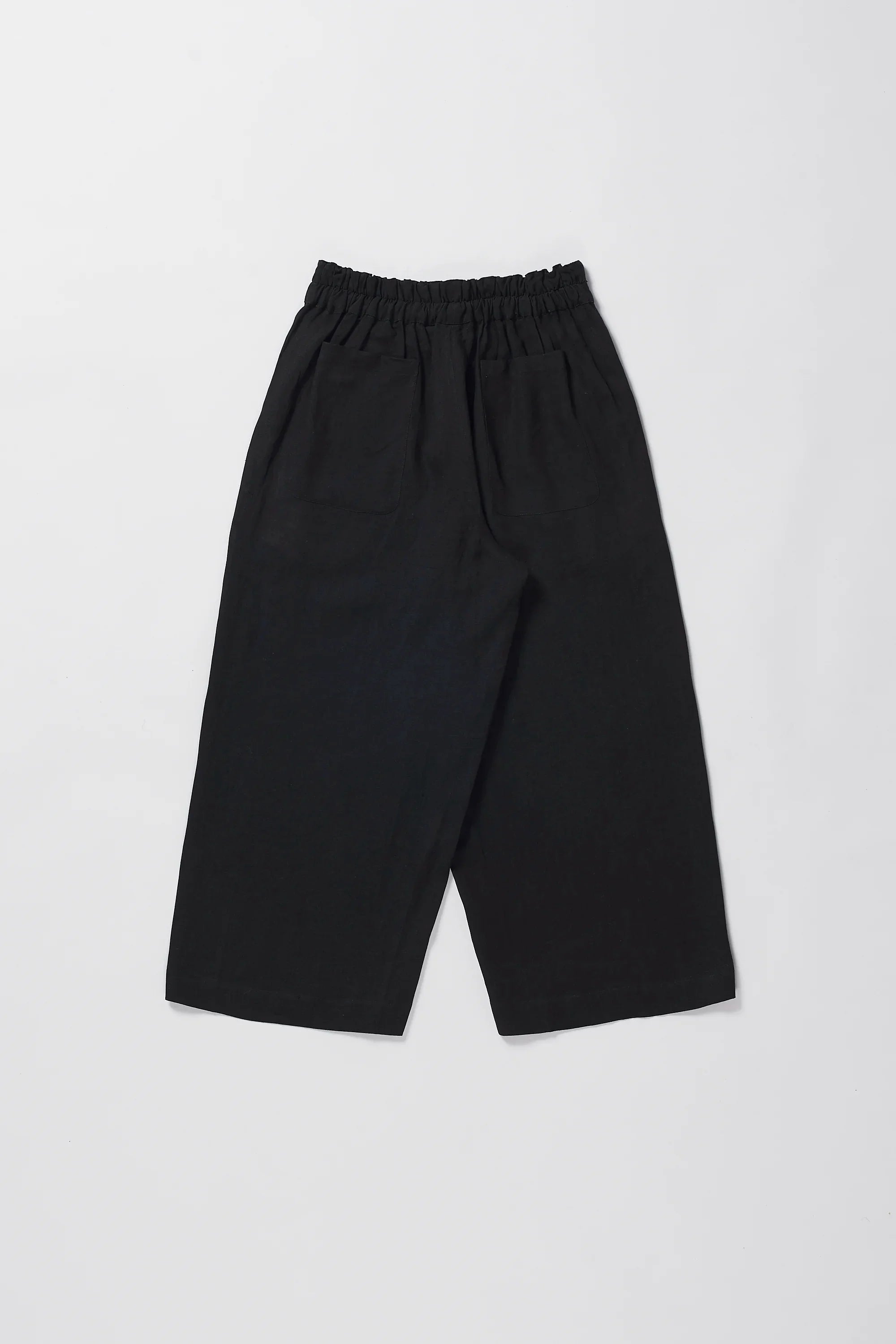 LINEN WIDE TROUSERS