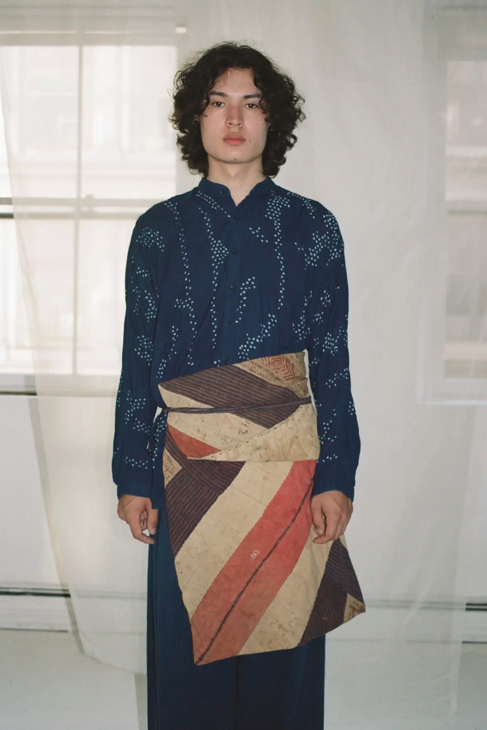 Indigo Bandhani Shirt