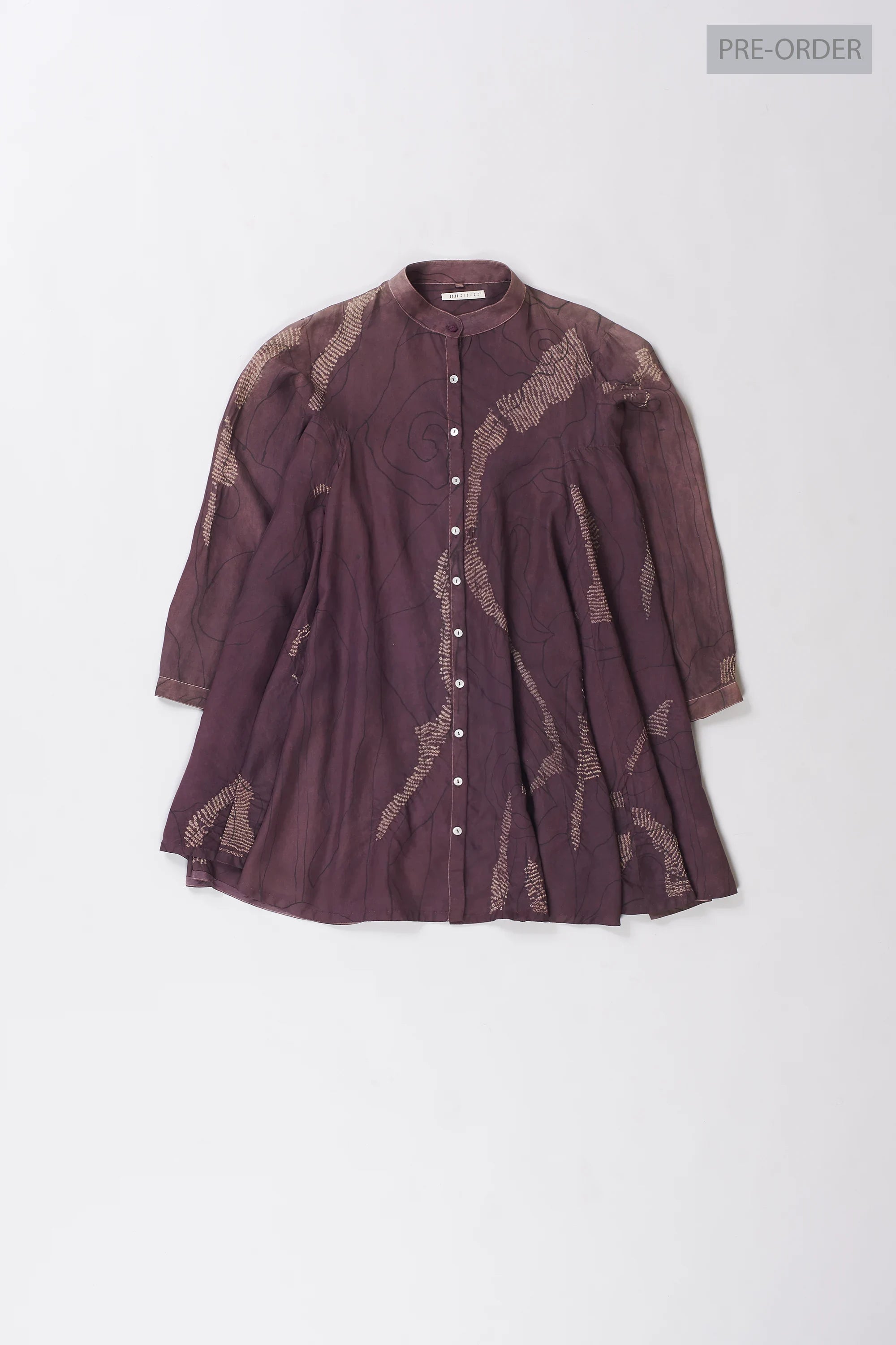 Nkeidn Silk Shirt with Bandhani