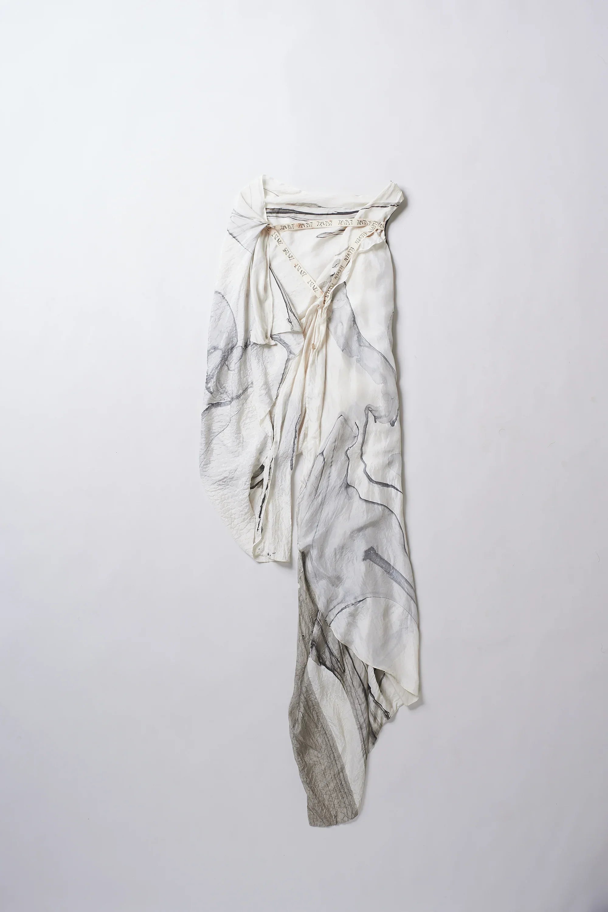 Kaya drape dress in silk