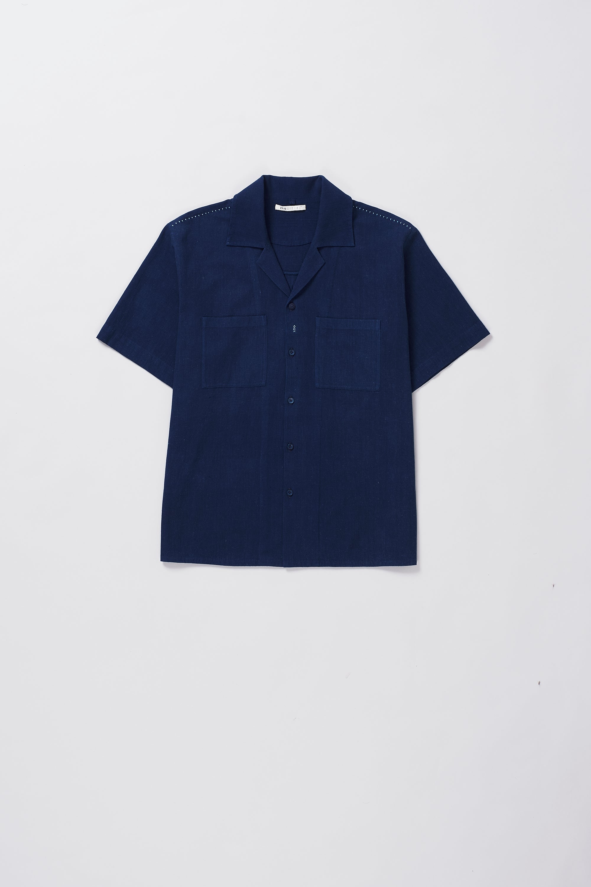 Medium Indigo Camp Collar Shirt