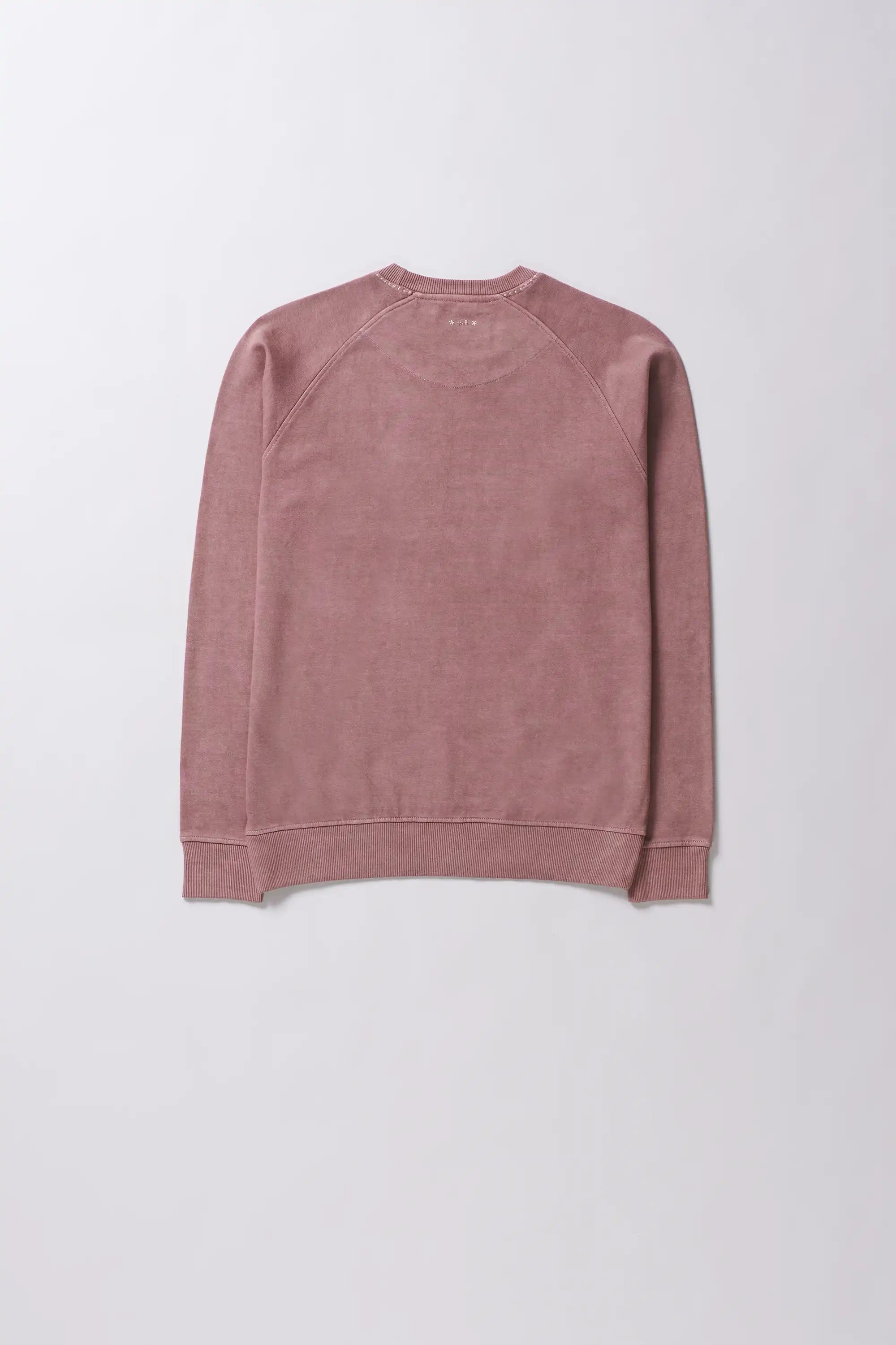 Old rose sweatshirt with full-sleeves