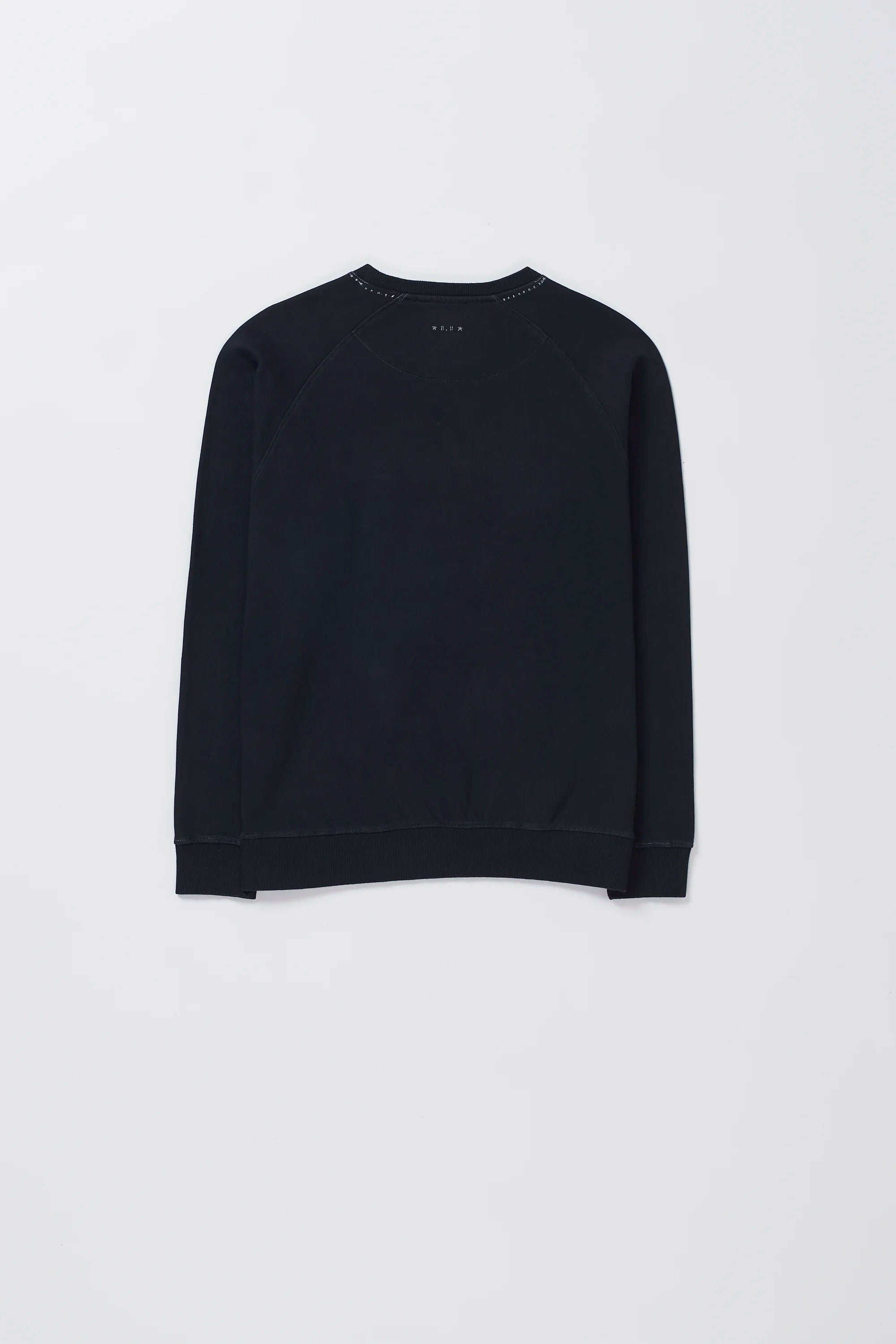 Black cotton full-sleeves sweatshirt