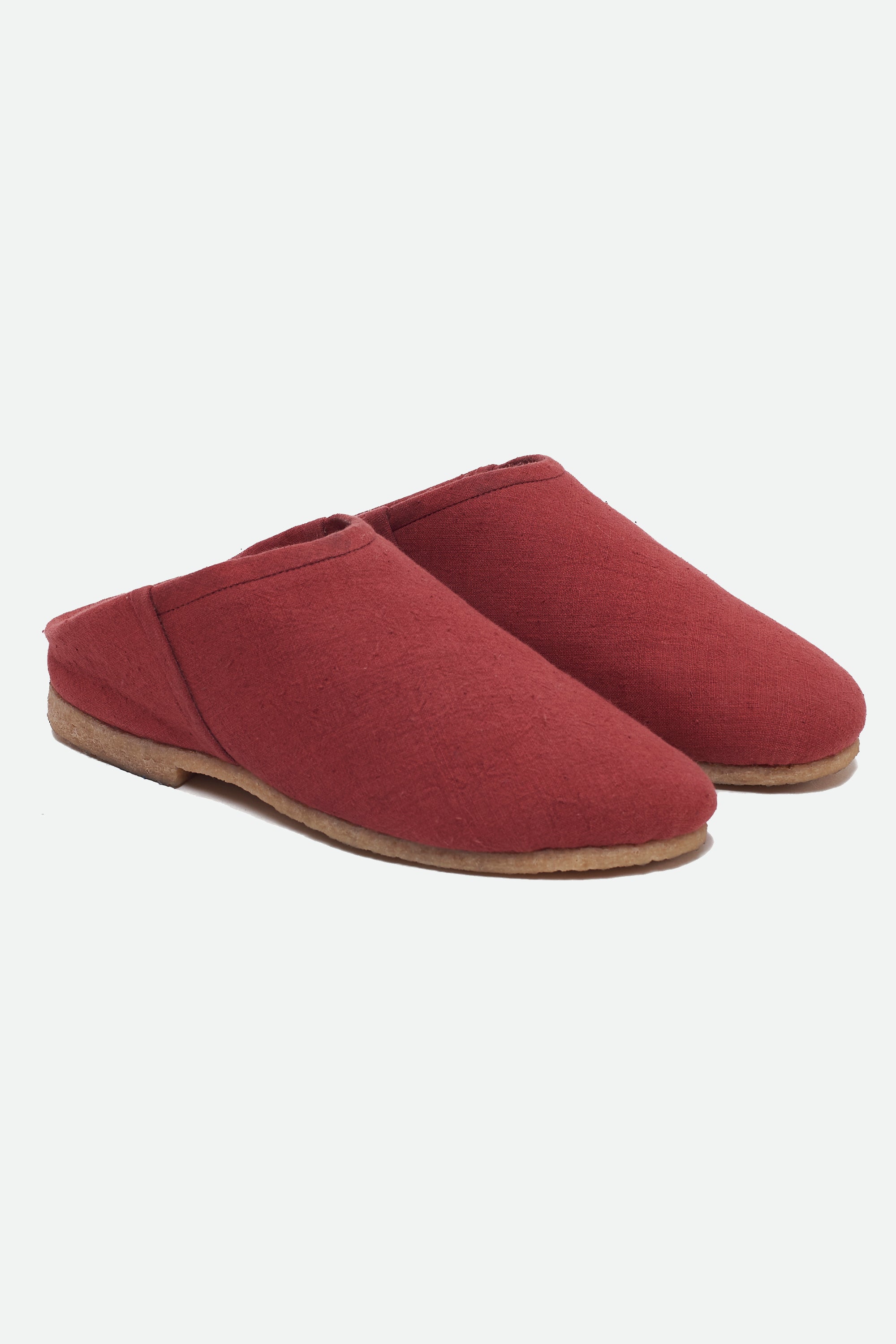 CRIMSON PINK HANDMADE SLIP-ON