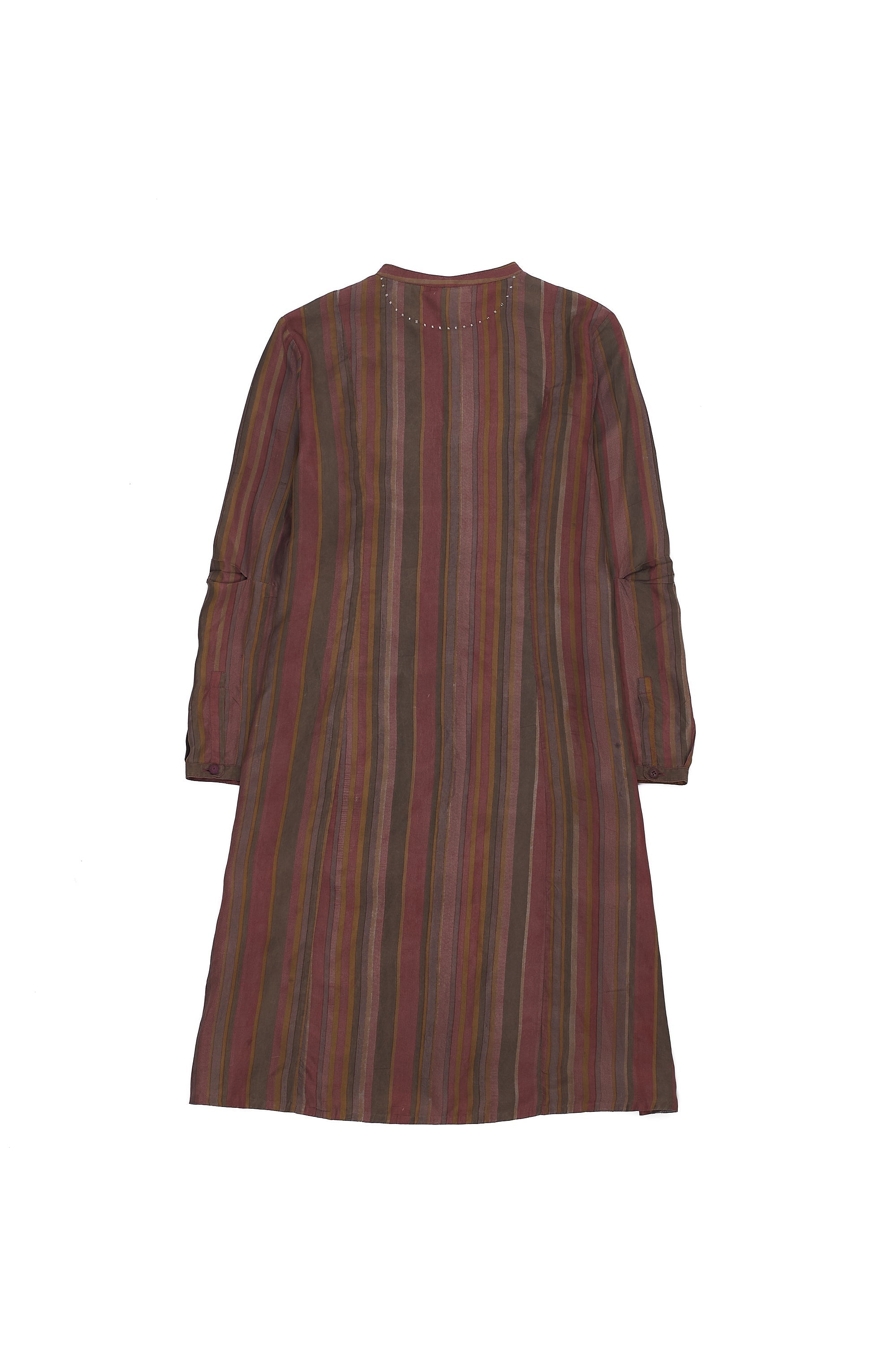 SMOKE SCREEN PRINT OVER DYED IN CHARCOLE FINE SILK WOMEN'S DRESS