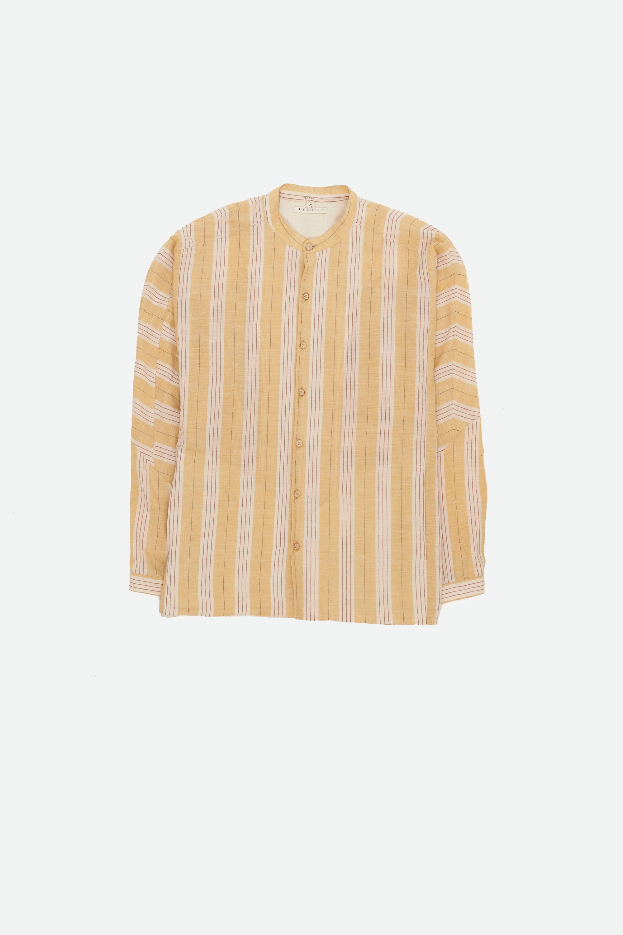 MANGO YELLOW YARN DYED FREE SPIRITED SHIRT