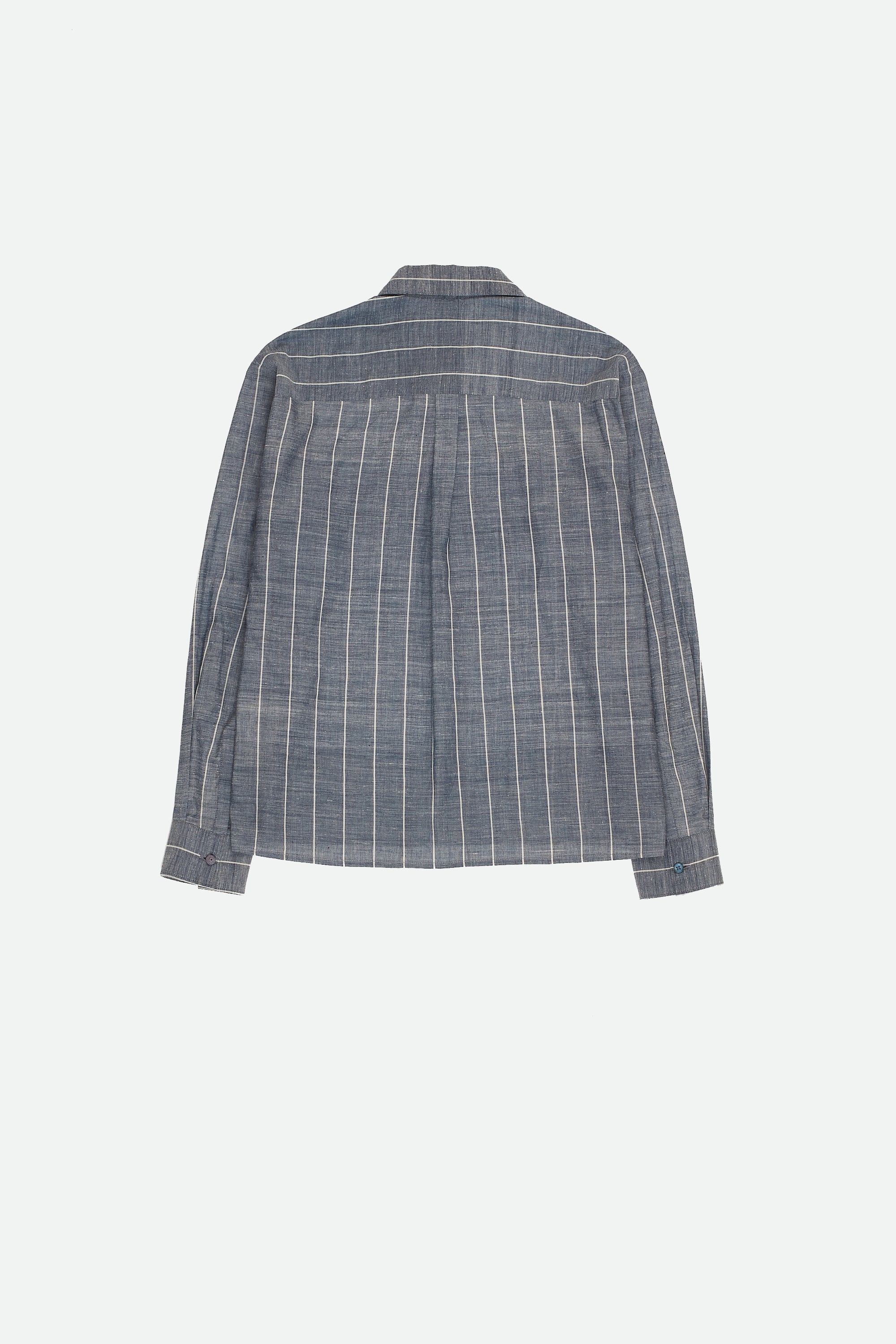 Indigo Comfort Fit Yarn Dyed Cotton Shirt