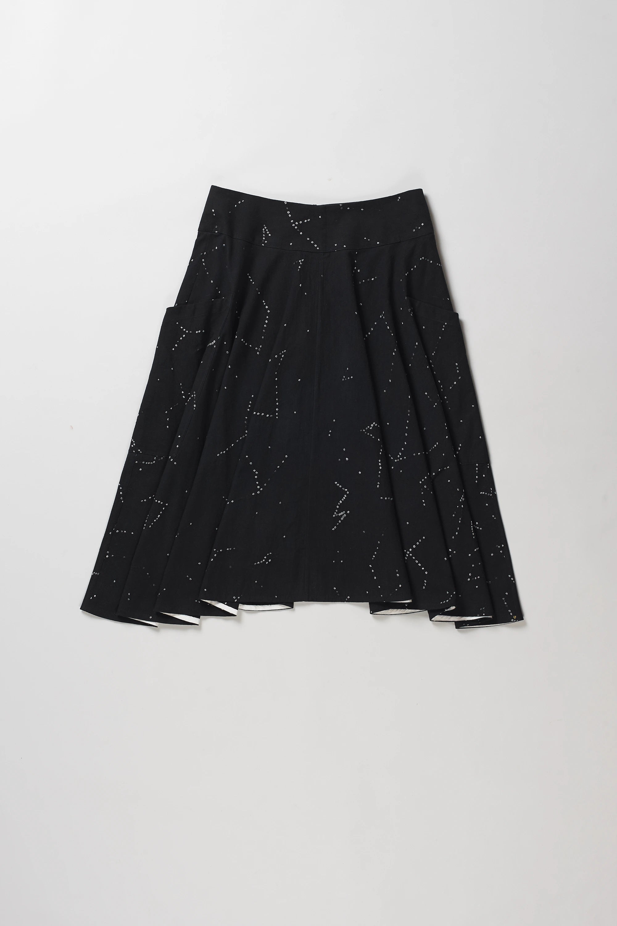 Black Bandhani Round Skirt