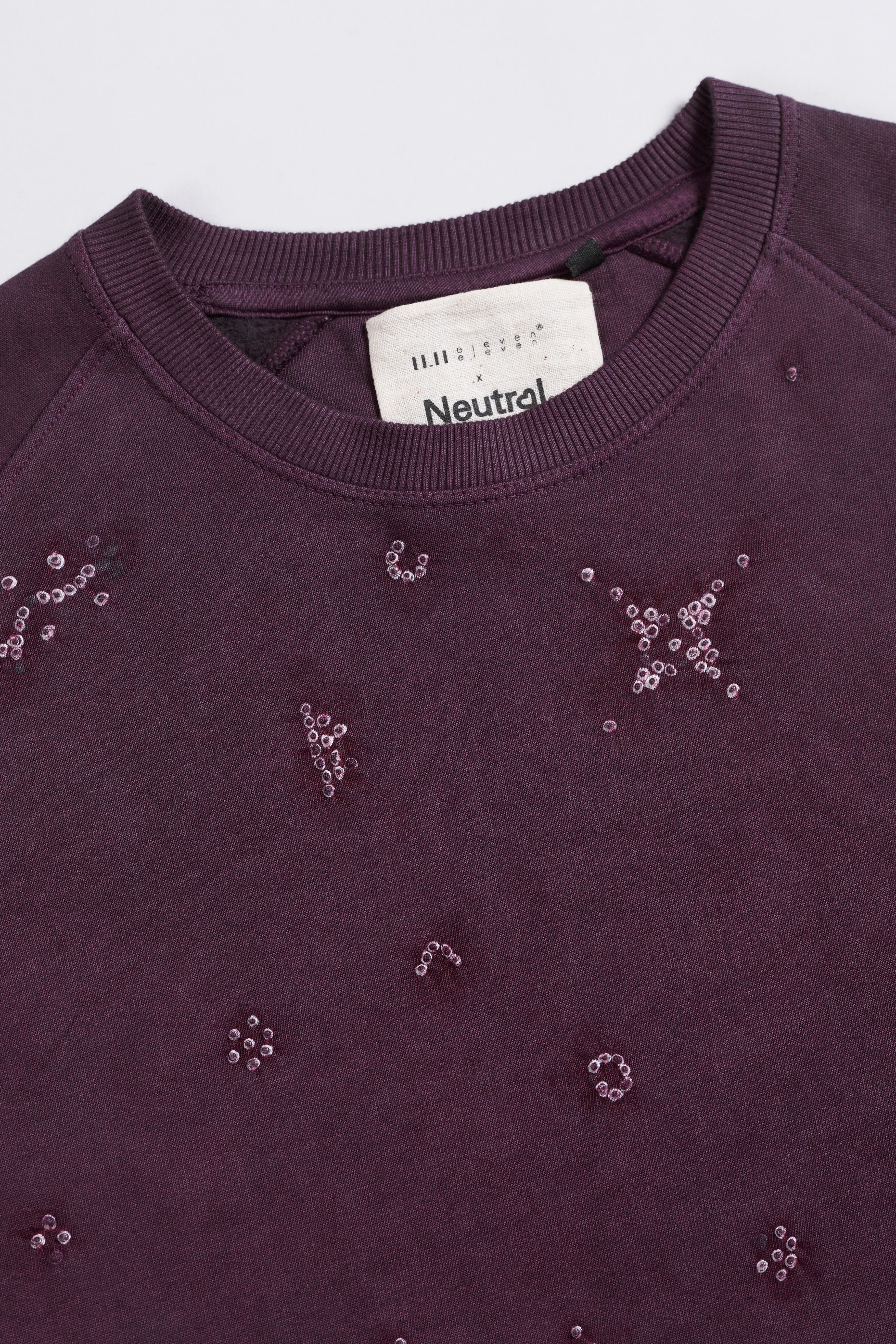 Bandhani Sweatshirt in Purple Red