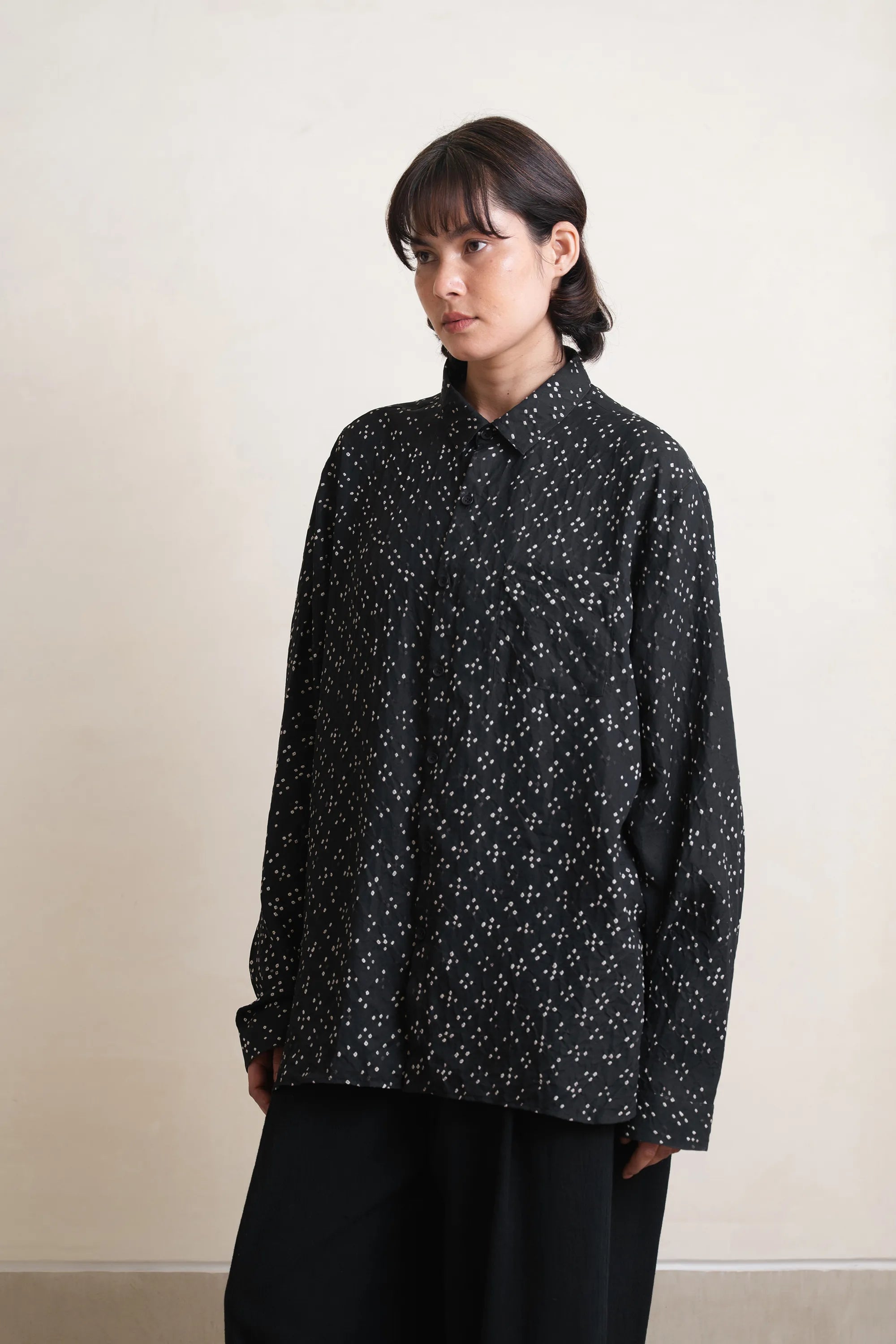 Bandhani Lovers Shirt in Black