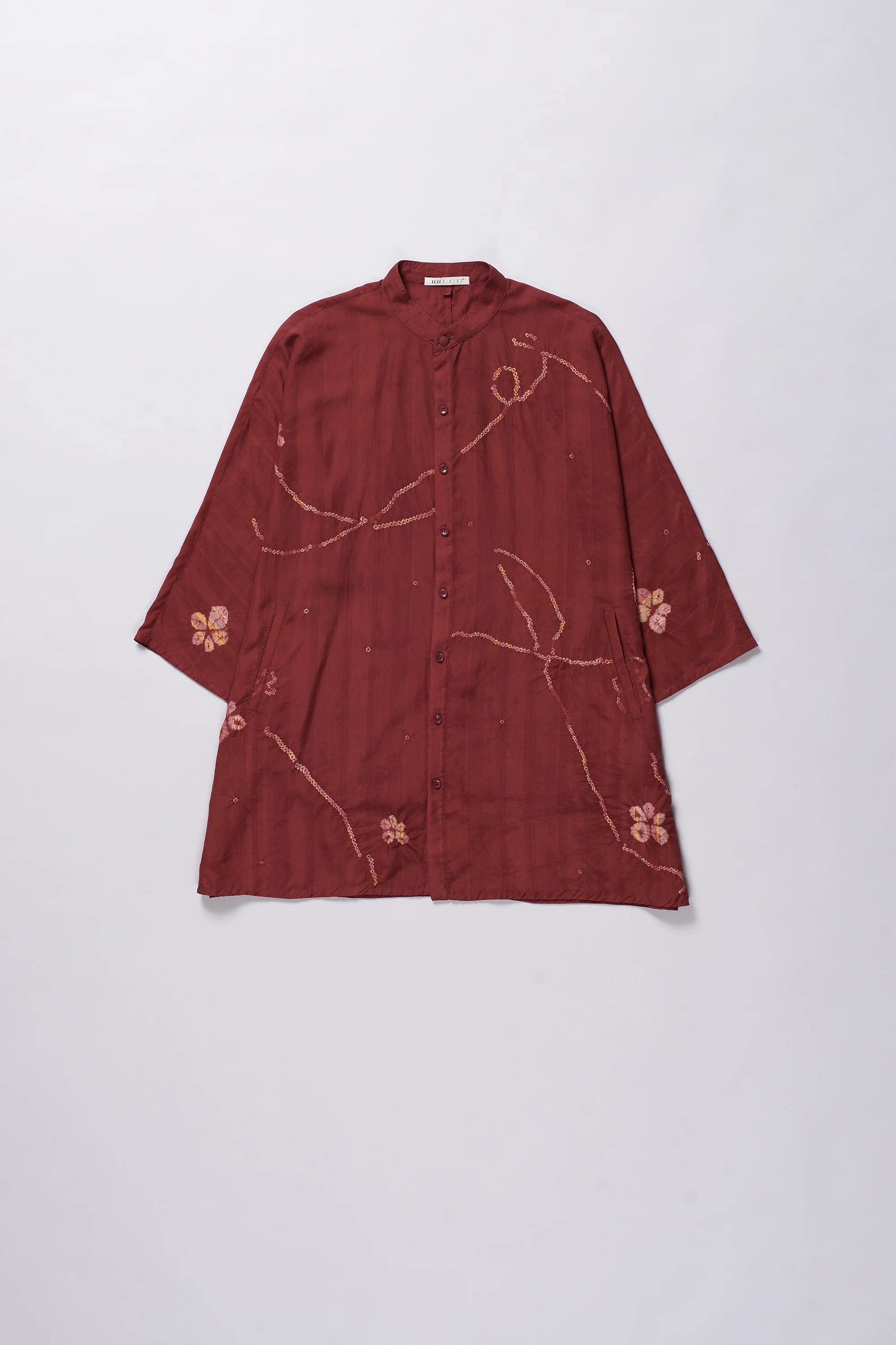Red Kimono Sleeve Shirt