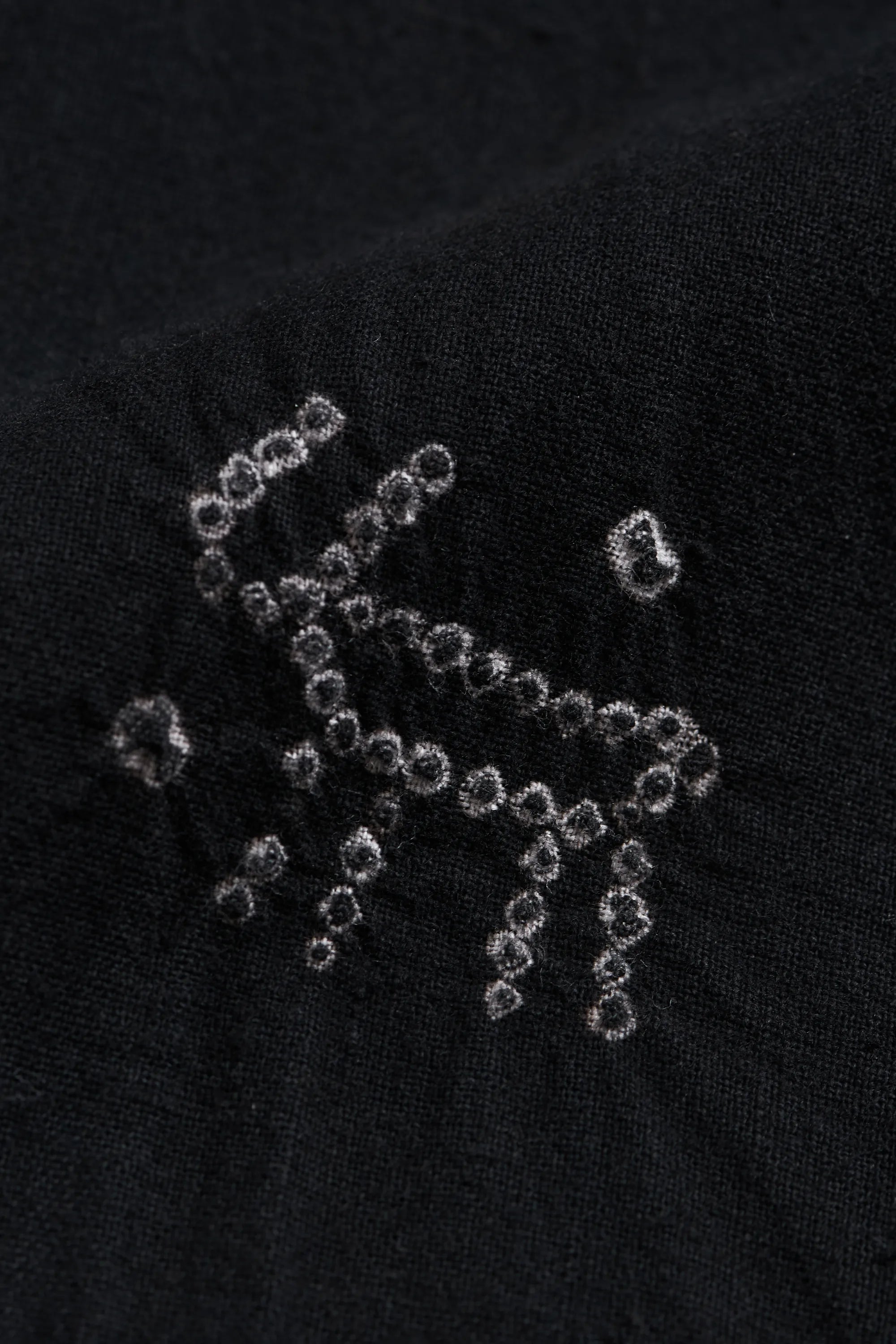 Macca Bandhani Shirt in Black