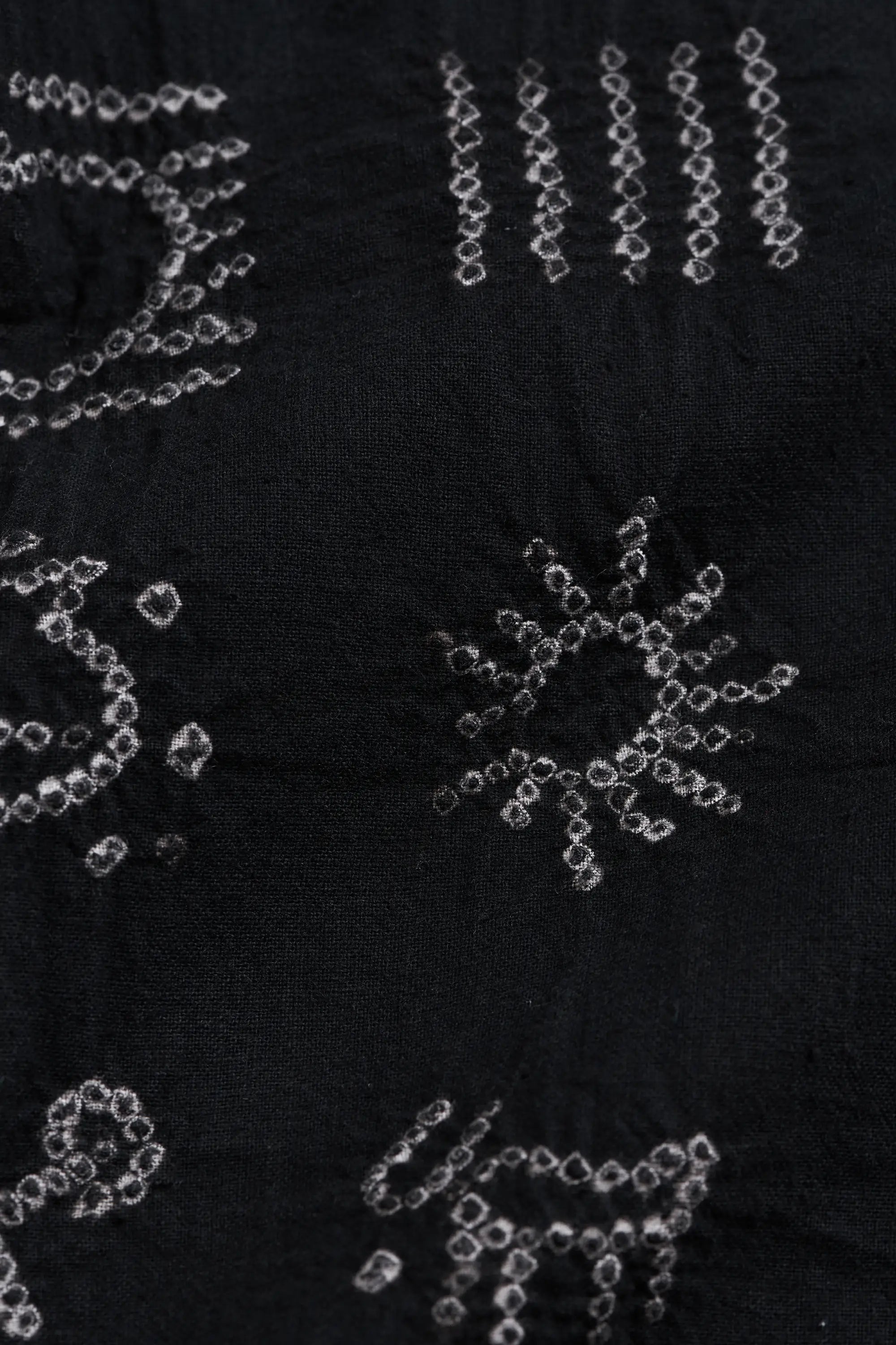 Macca Bandhani Shirt in Black