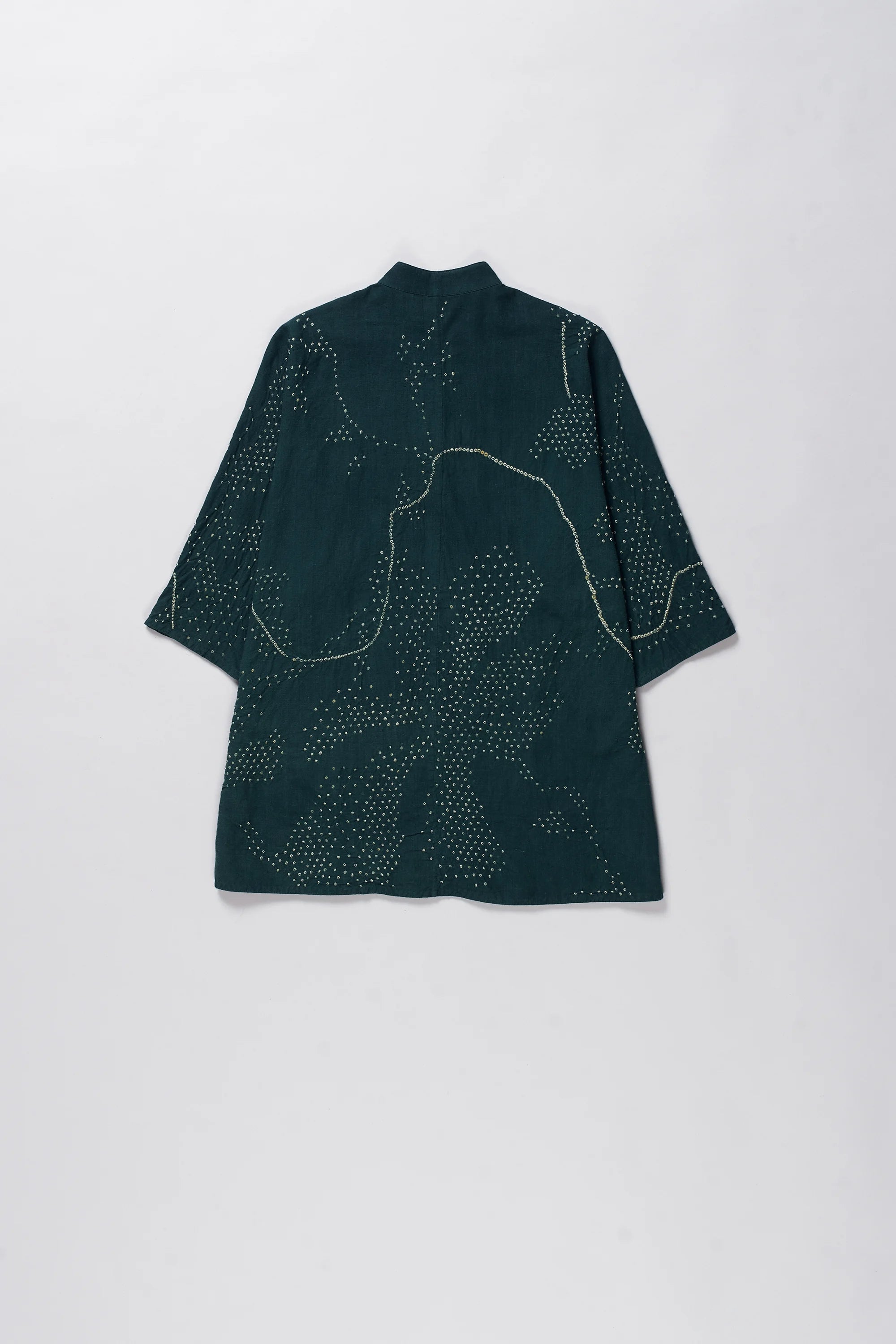 Kimono Sleeve Bottle Green Shirt