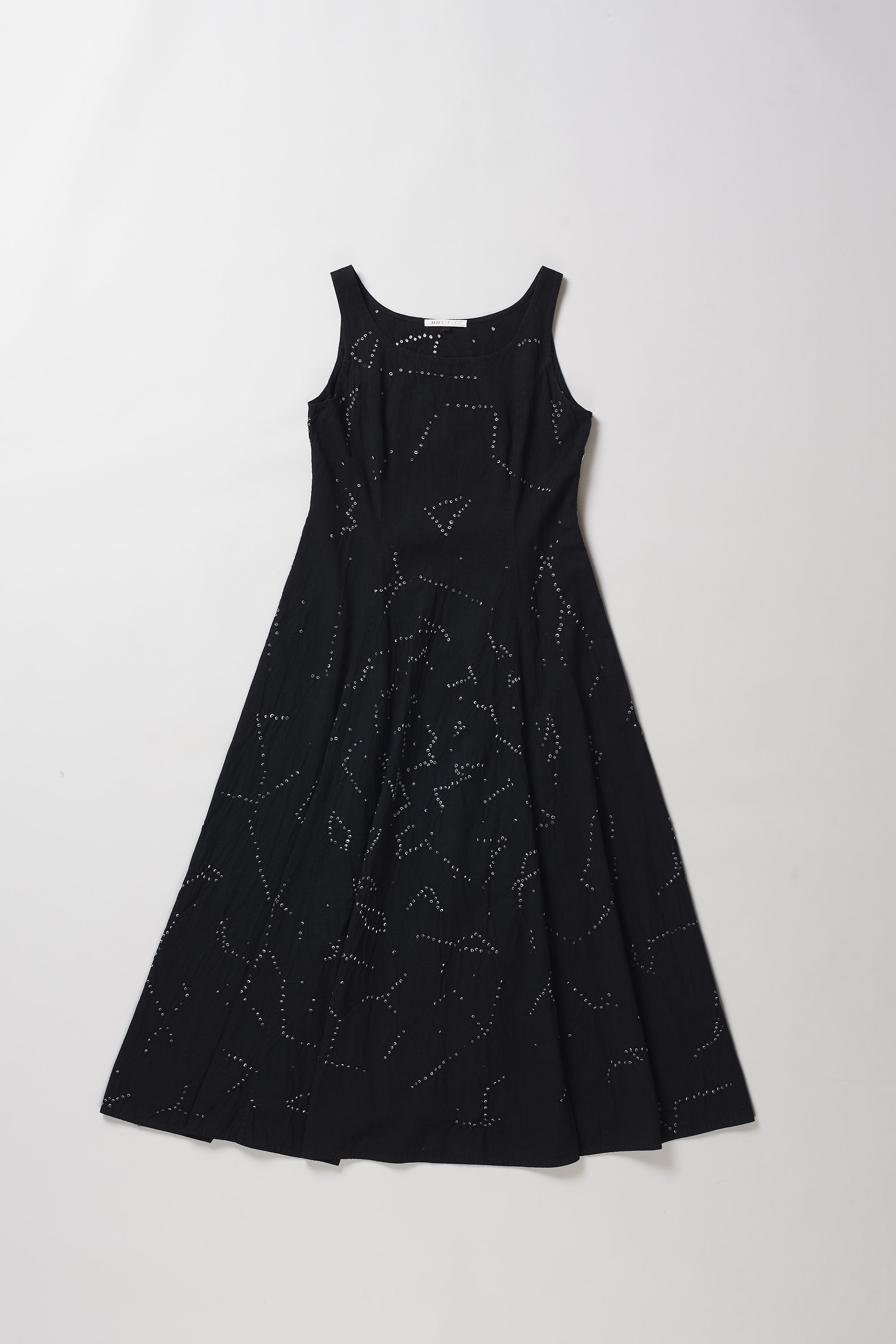 Flared Princess Cut Dress in Black