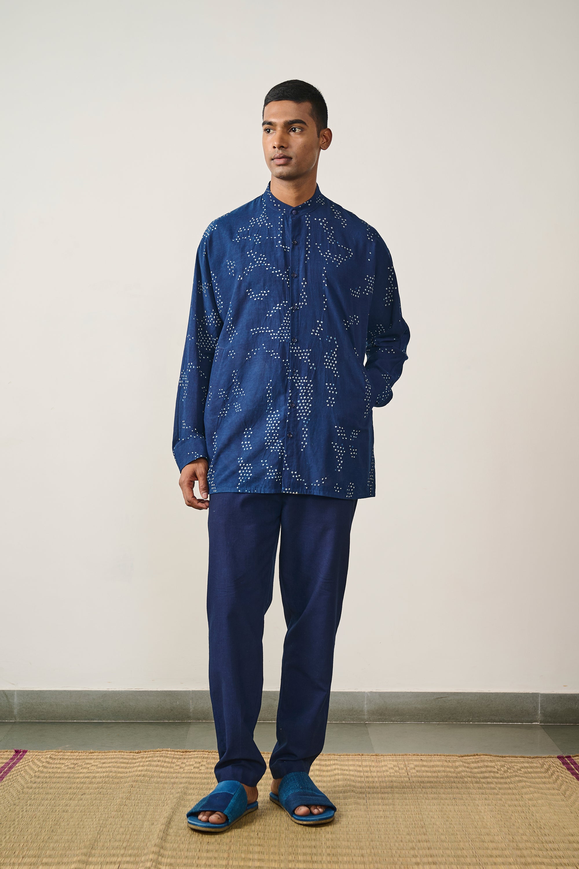 Indigo Bandhani Shirt